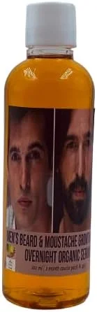 سرم شب ارگانیک رشد ریش و سبیل مردانه ارگانیک گرینز | 100 میلی لیتر