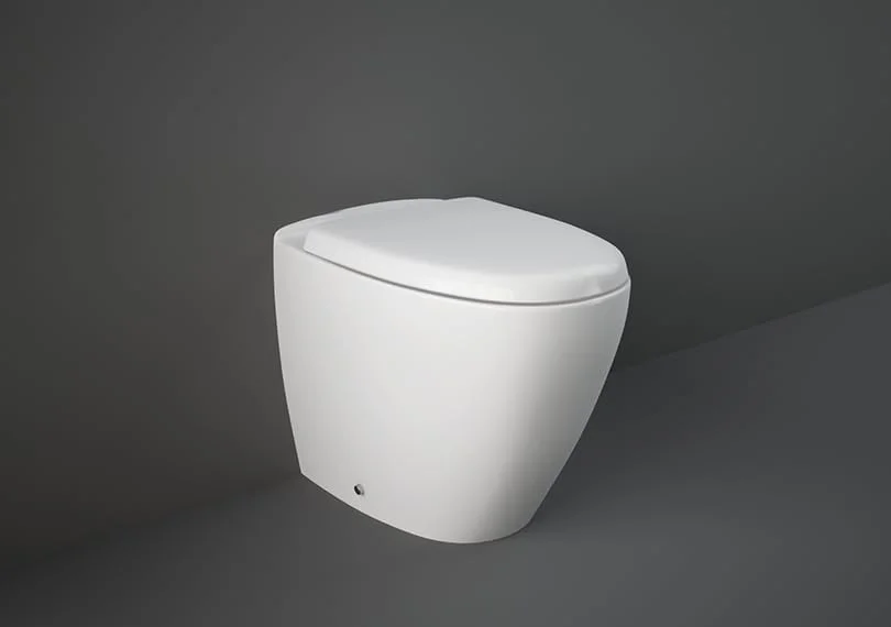 توالت فرنگی پشتی به دیوار RAK Ceramics مدل Rak-Venice، رنگ سفید آلپاین، ابعاد 530x350 میلی متر