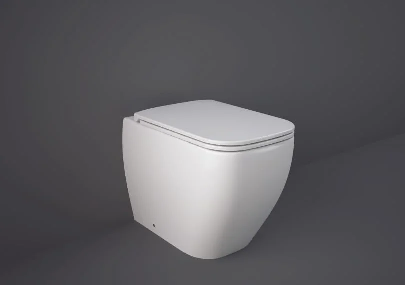 توالت فرنگی پشتی به دیوار RAK Ceramics مدل Rak-Metropolitan رنگ سفید آلپاین ابعاد 520X380 میلی متر