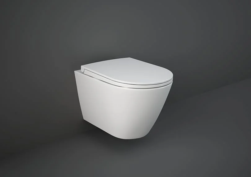 توالت وال هنگ ریم لس RAK Ceramics Rak-Resort با نصب مخفی، 52 سانتی متر