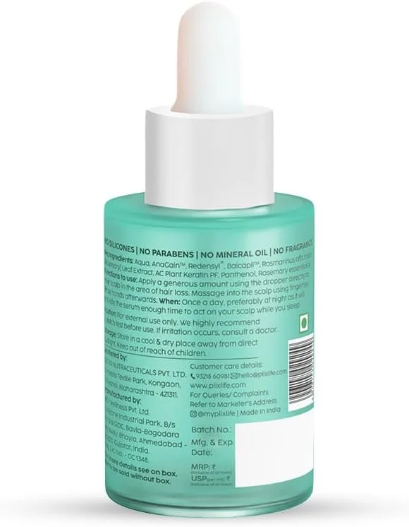 سرم رشد مو رزماری PLIX - THE PLANT FIX حاوی 3% Redensyl، 4% AnaGain، 3% Baicapil، 30 میلی لیتر (بسته 1 عددی) | محرک رشد مو، افزایش تراکم مو و ضخیم کننده مو | برای آقایان و بانوان