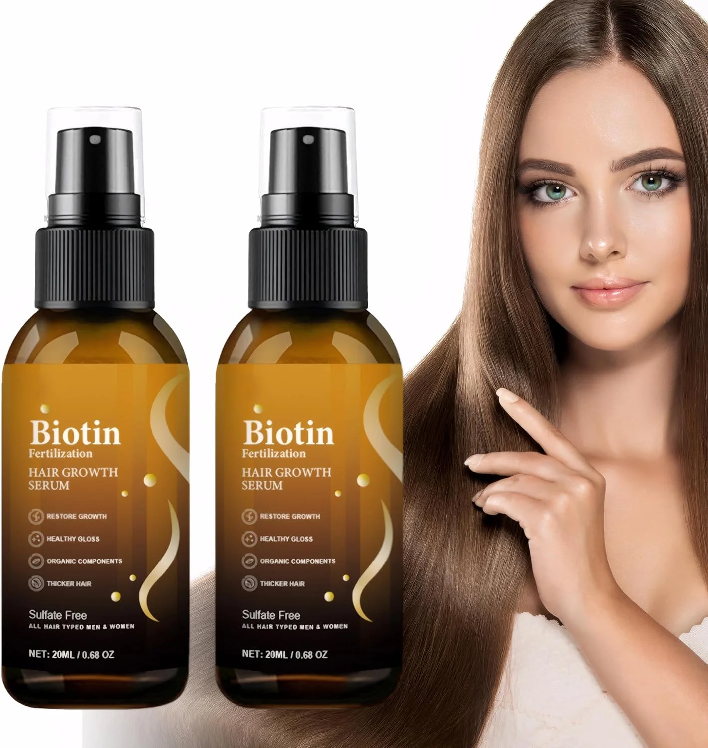 اسپری رشد مو، سرم رشد مو حاوی بیوتین، 2 عدد 20 میلی لیتری، اسپری سرم رشد مو حاوی بیوتین، اسانس گیاهی ممتاز، تغذیه کننده مو و پوست سر برای ضخیم تر، بلندتر و قوی تر کردن مو اسپری رشد مو، سرم رشد مو حاوی بیوتین، 2 عدد 20 میلی لیتری، اسپری سرم رشد مو حاوی بیوتین، اسانس گیاهی ممتاز، تغذیه کننده مو و پوست سر برای ضخیم تر، بلندتر و قوی تر کردن مو