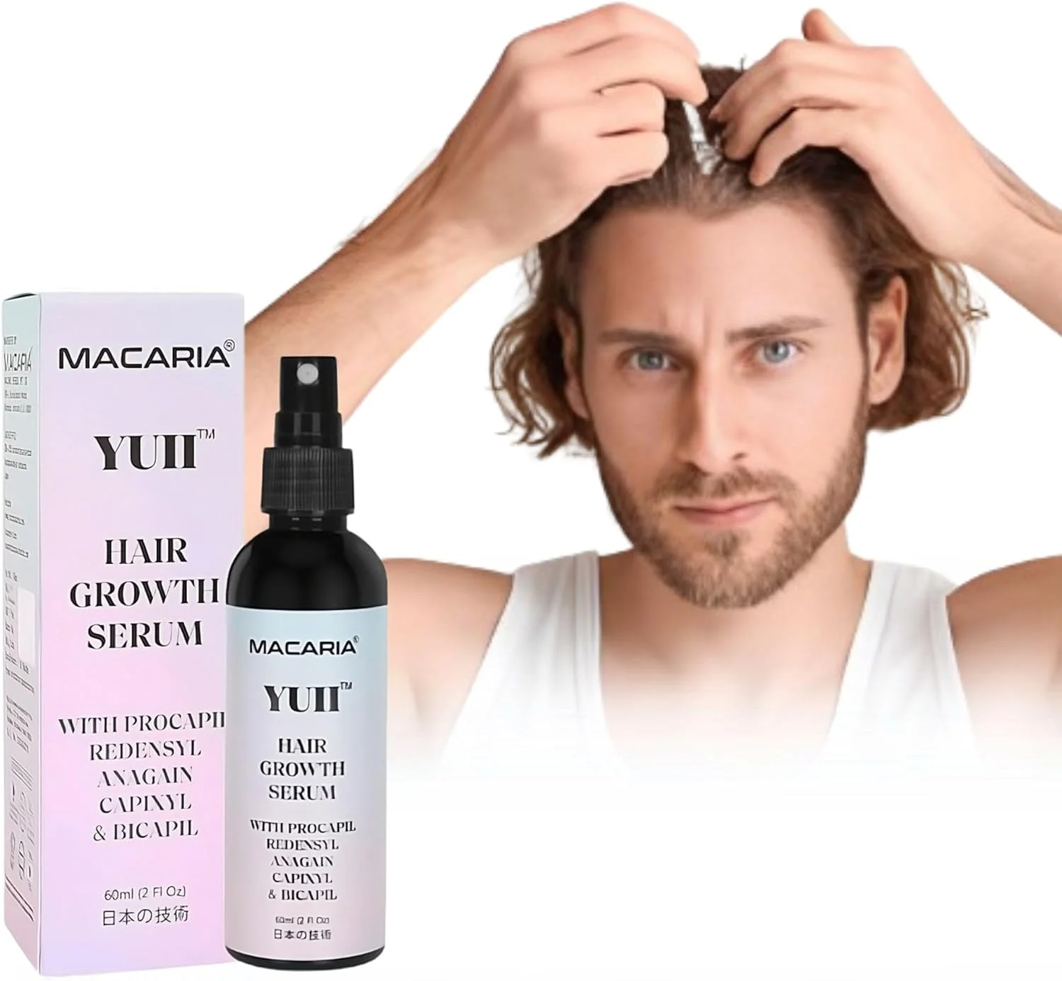 سرم رشد مو YUII حاوی Redensyl برای آقایان