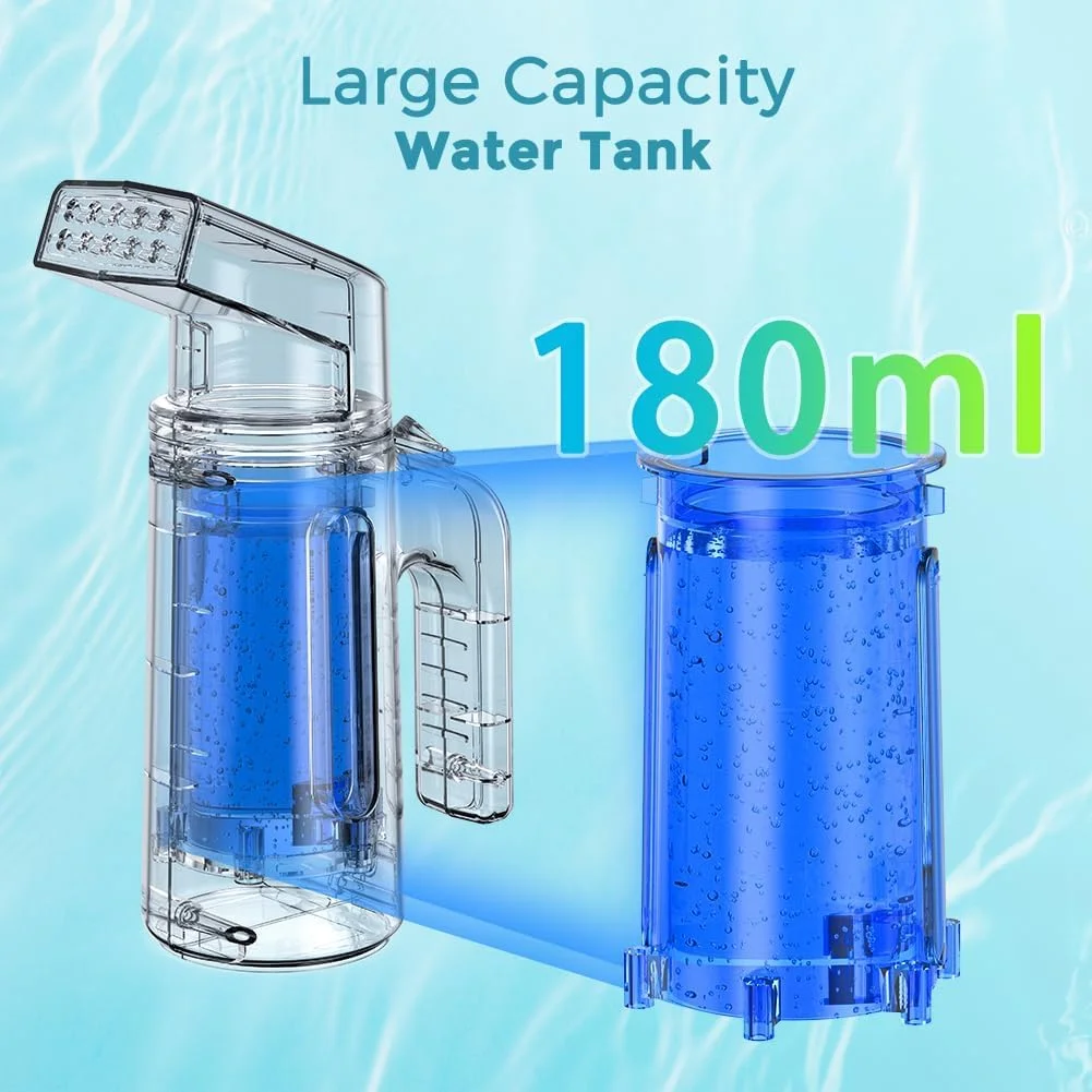 بخارگر لباس KASTWAVE، اتو بخار دستی قابل حمل 180 میلی لیتری، بخارگر عمودی دو ردیفه ارتقا یافته لباس، برای از بین بردن موثر چروک، برای استفاده در خانه، محل کار و مسافرت (سفید) بخارگر لباس KASTWAVE، اتو بخار دستی قابل حمل 180 میلی لیتری، بخارگر عمودی دو ردیفه ارتقا یافته لباس، برای از بین بردن موثر چروک، برای استفاده در خانه، محل کار و مسافرت (سفید)