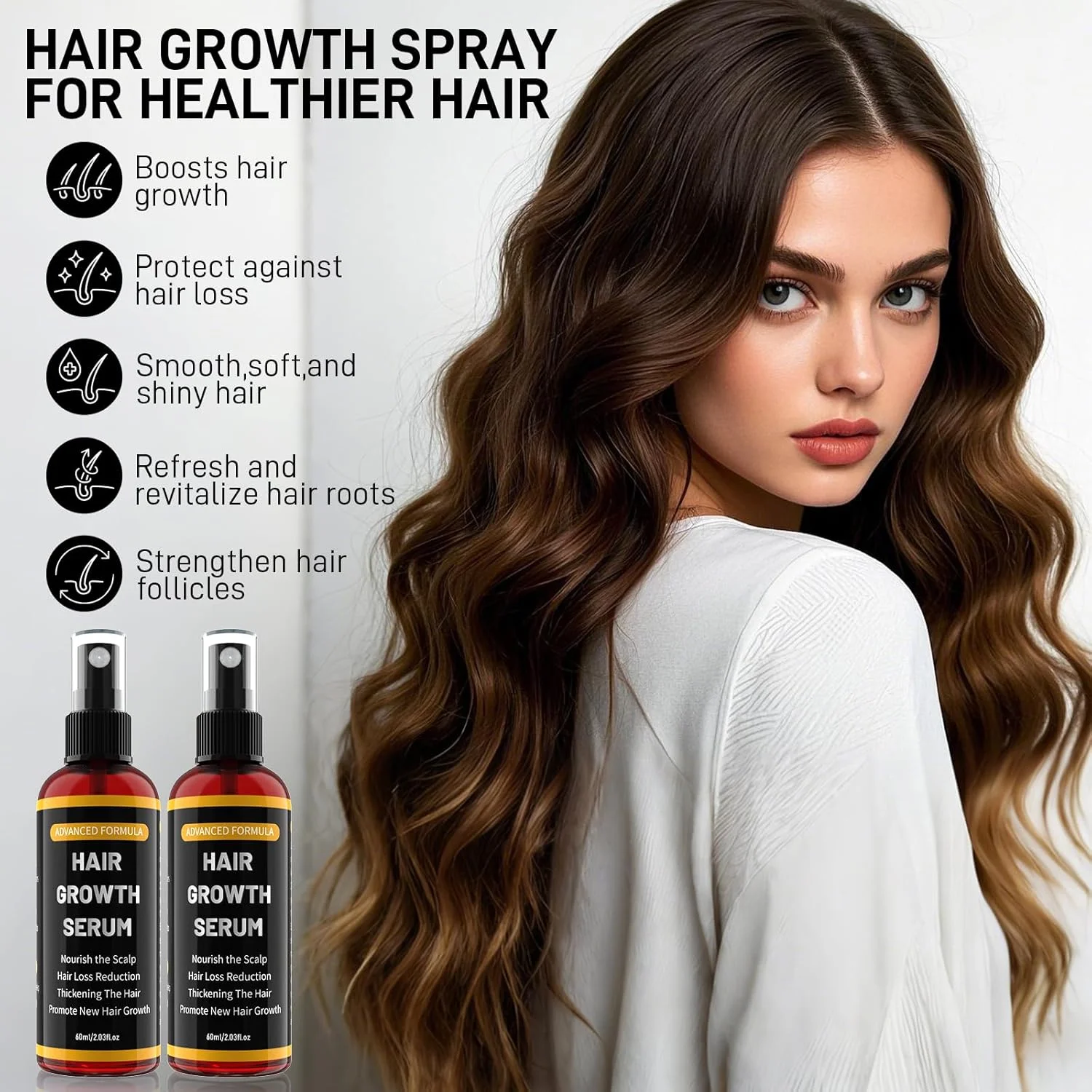 سرم رشد مو یائهی برای آقایان/بانوان، بسته 2 عددی بطری 60 میلی لیتری