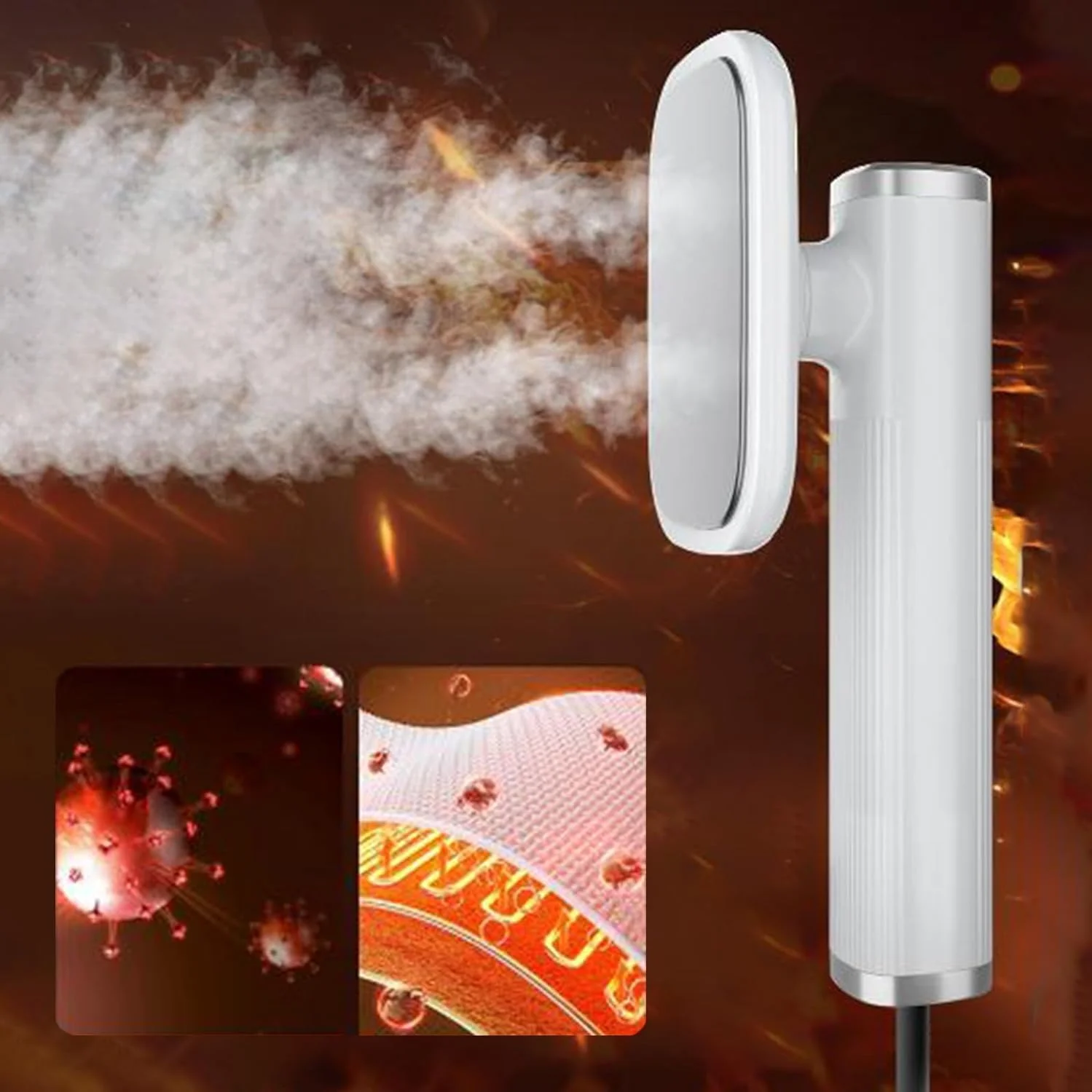 اتو بخار KASTWAVE، بخارگر لباس، طراحی تاشو دستی قابل حمل، بخار نافذ قوی 20 میلی لیتری، از بین برنده چروک، ضد چکه، خاموش شدن خودکار برای لباس های پارچه ای، مناسب برای خانه و مسافرت (آبی)