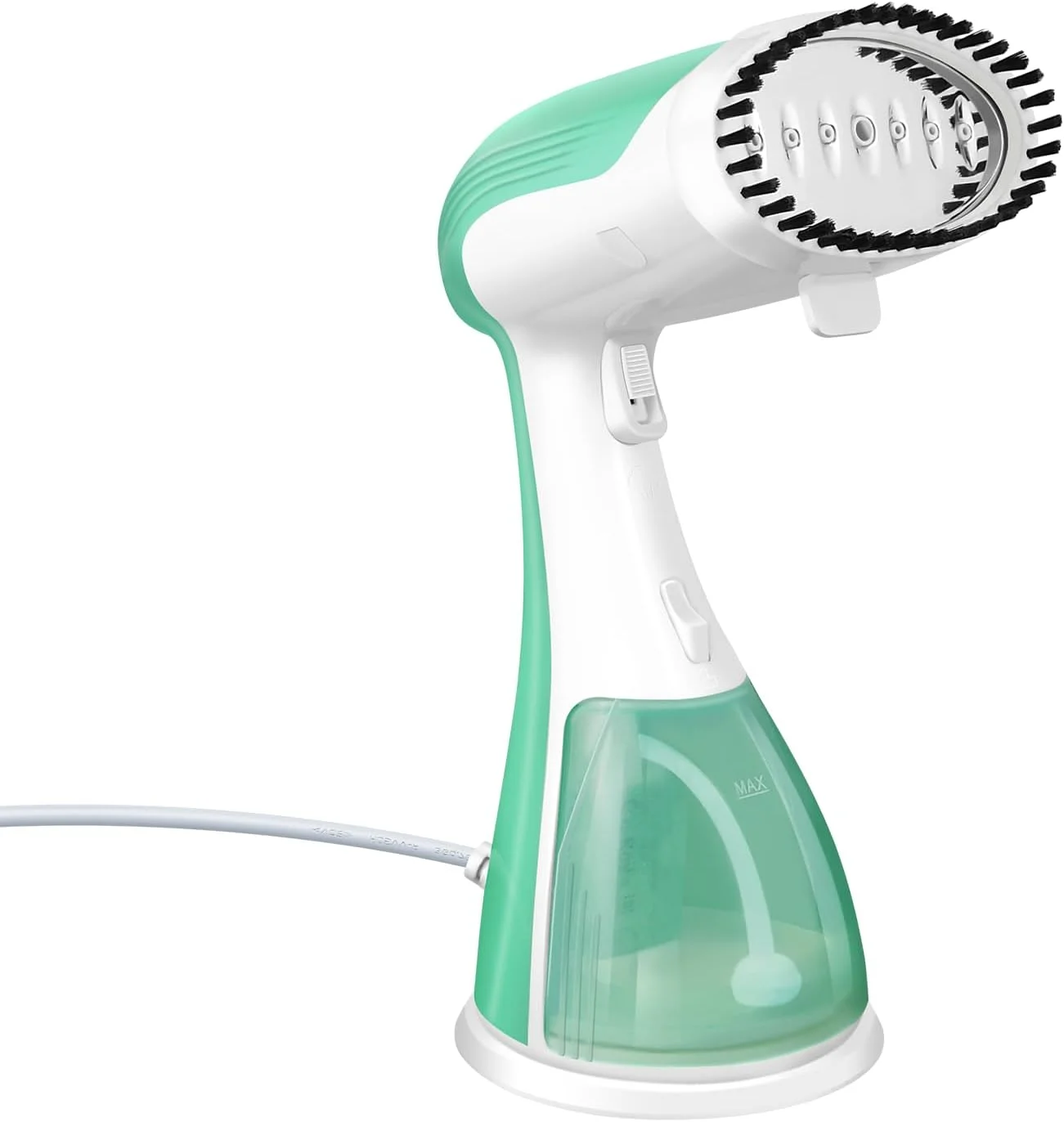 بخارگر دستی لباس، بخارگر قابل حمل لباس برای منزل، اداره، مسافرت، گرم شدن سریع در 30 ثانیه، اتو بخار قدرتمند 1500 واتی با مخزن آب بزرگ 300 میلی لیتری، مینی از بین برنده چروک جمع و جور پارچه