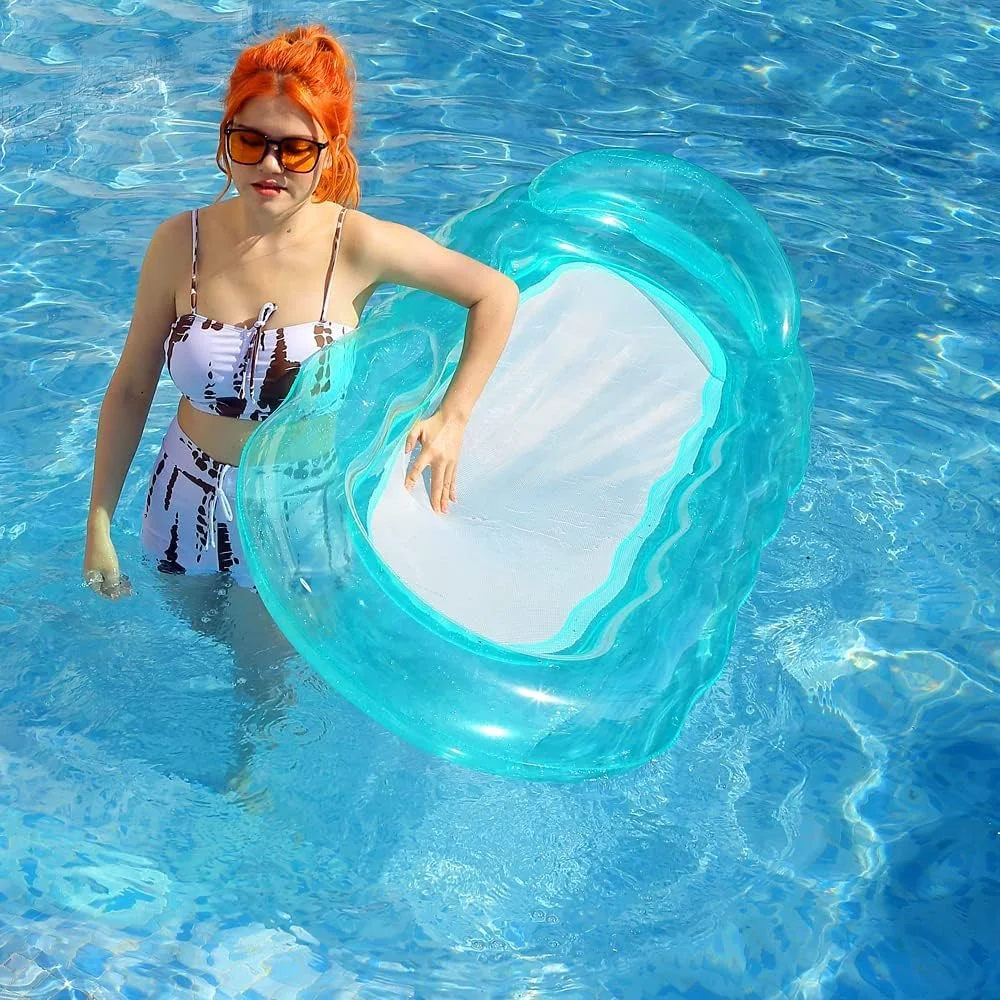 تخت آفتاب گرفتن بادی بزرگ Azonee با تکیه گاه سر، تشک بادی شناور استخر، مناسب بزرگسالان و کودکان، اسباب بازی های ساحلی تابستانی برای مهمانی، استراحت و تفریح در تعطیلات