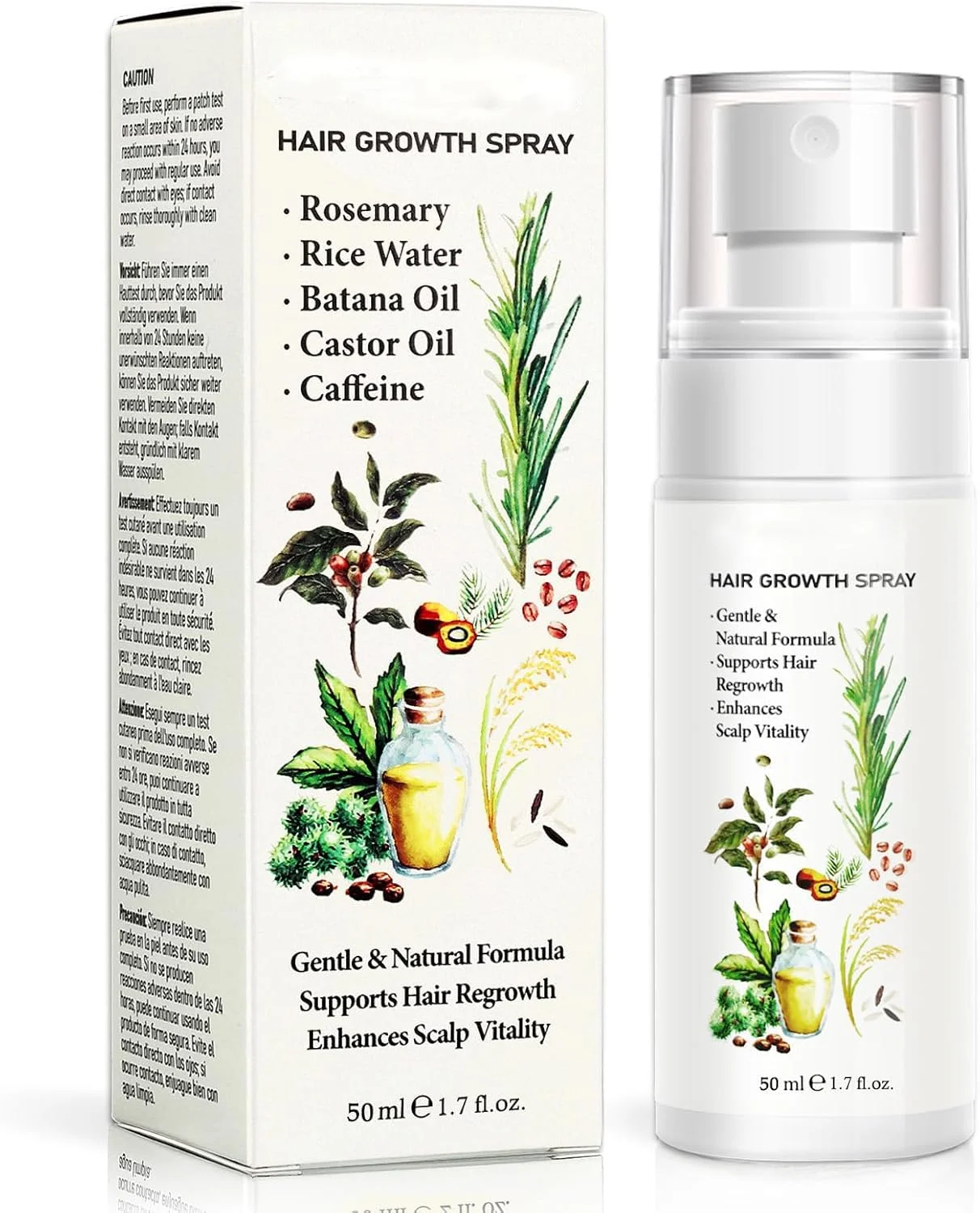 اسپری روغن تقویت کننده طبیعی مو LBOYLOVE®، اسپری روغن رشد مو برای زنان، روغن رزماری کرچک باتانا با لوسیون آب برنج برای ضخیم شدن مو برای زنان 60 میلی لیتر اسپری روغن تقویت کننده طبیعی مو LBOYLOVE®، اسپری روغن رشد مو برای زنان، روغن رزماری کرچک باتانا با لوسیون آب برنج برای ضخیم شدن مو برای زنان 60 میلی لیتر