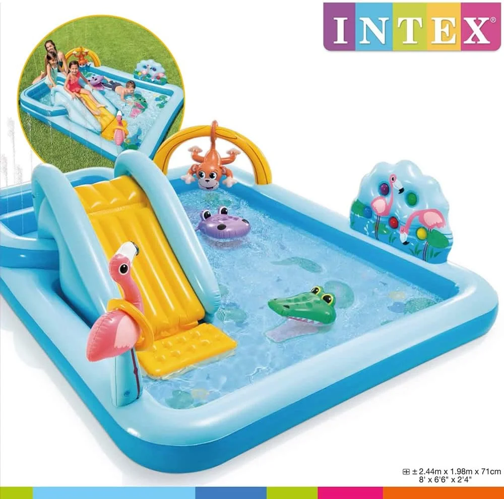 مرکز بازی بادی استخر اینتکس مدل جنگل 258x216x84 سانتی متر