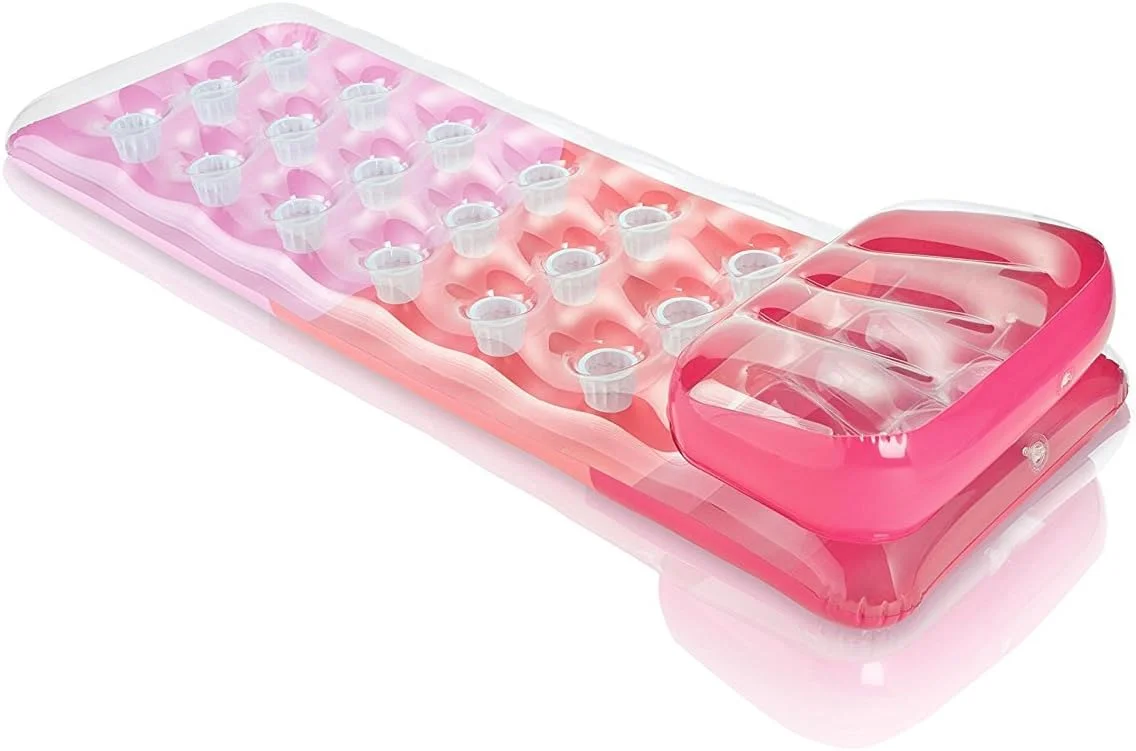 تخت بادی لوکس طرح دار اینتکس مدل 58890، مناسب برای ساحل یا استخر، 188 سانتی متر در 71 سانتی متر (رنگ های متنوع)