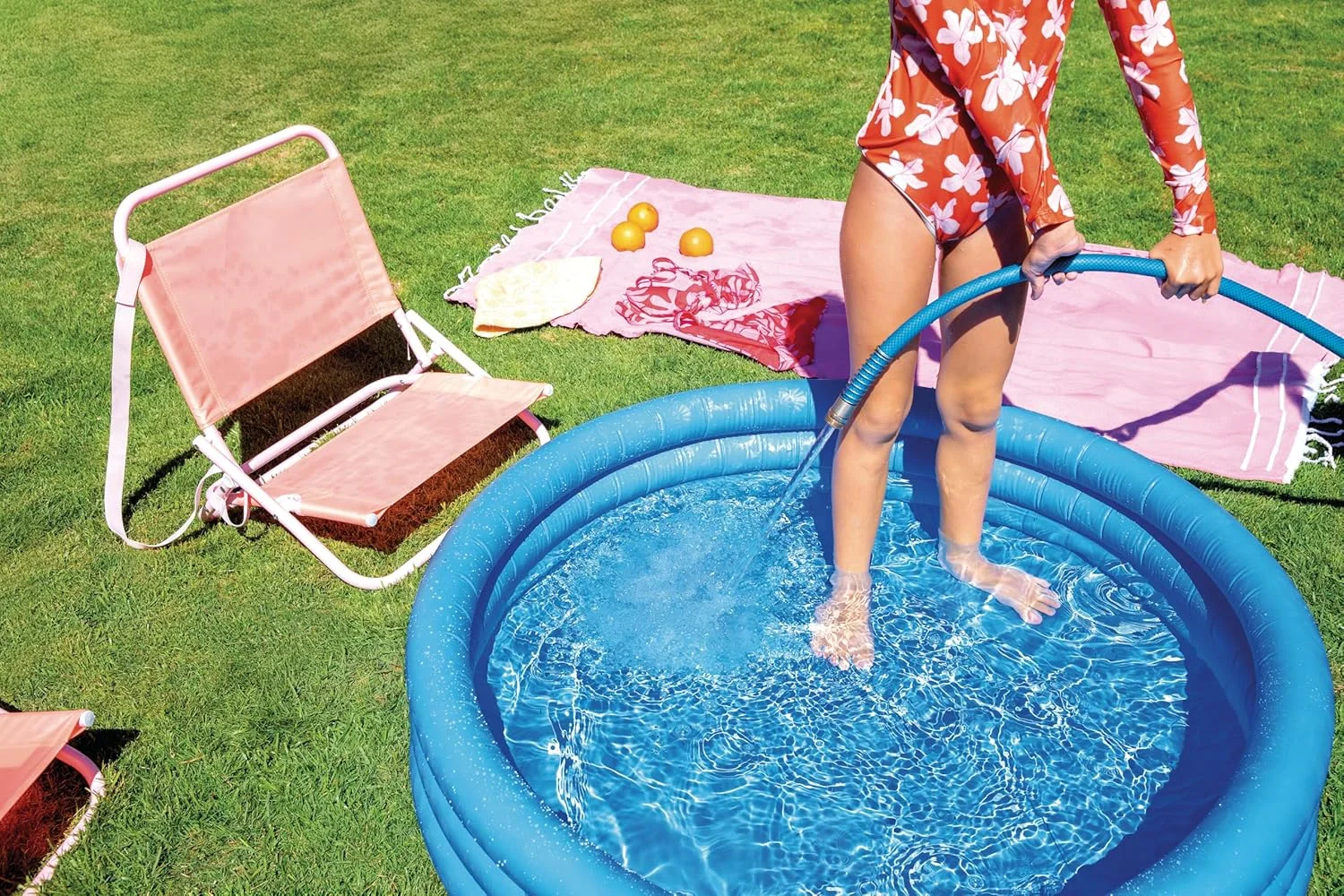 استخر بادی کریستال آبی اینتکس، 45 x 10 اینچ