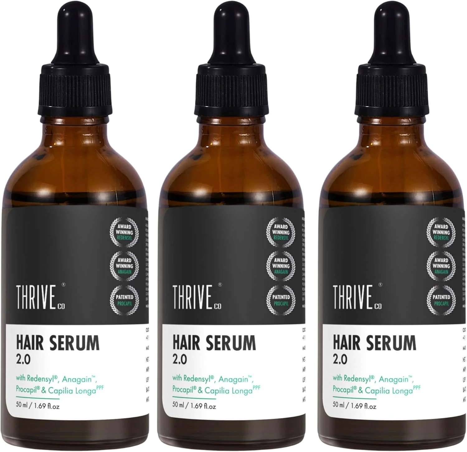سرم رشد مو ThriveCo، 50 میلی لیتر، حاوی Redensyl، Anagain و Procapil (بسته 3 عددی) سرم رشد مو ThriveCo، 50 میلی لیتر، حاوی Redensyl، Anagain و Procapil (بسته 3 عددی)