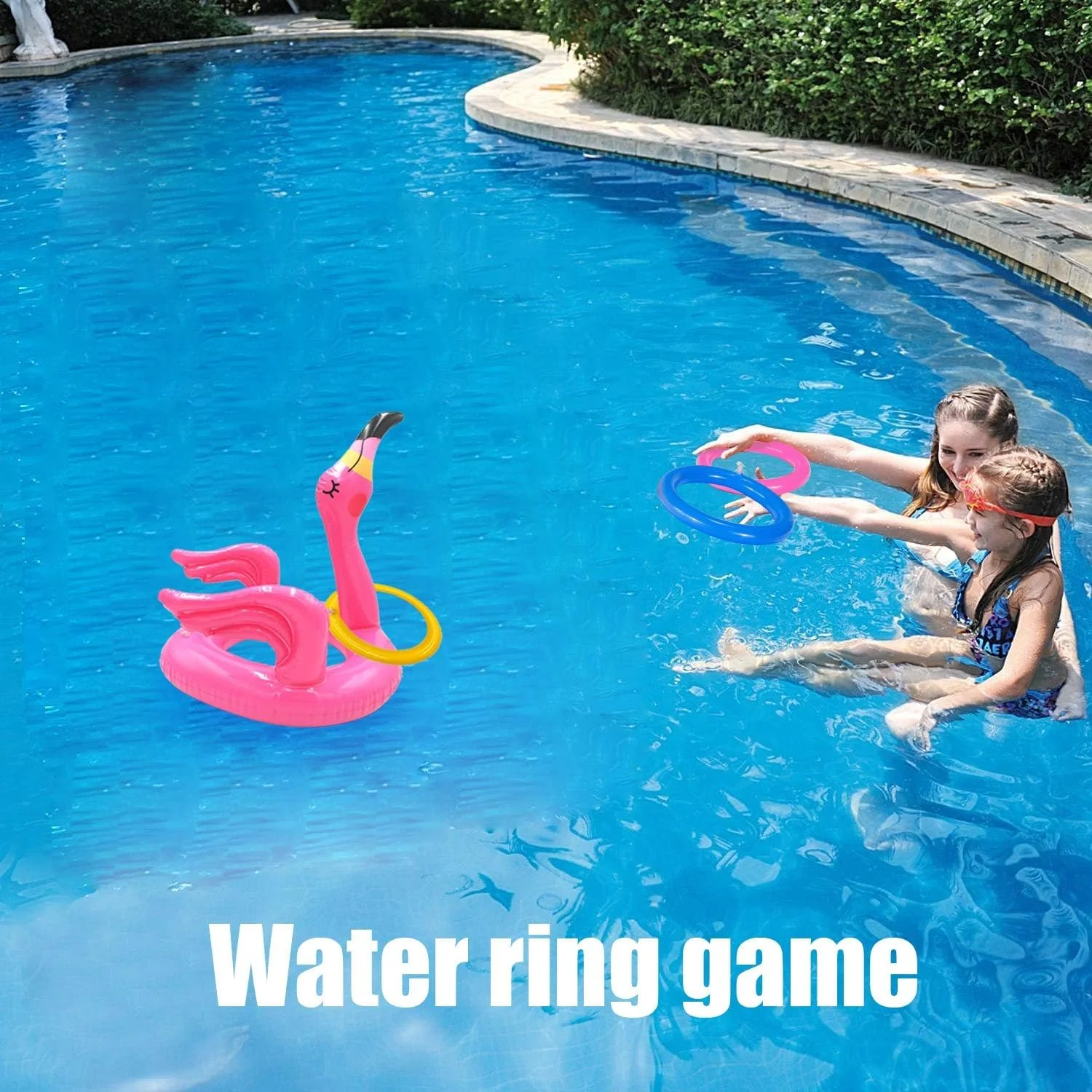 بازی پرتاب حلقه بادی فلامینگو KASTWAVE، بسته 3 عددی، کلاه های تزئینی اسباب بازی مهمانی استخر با 12 حلقه برای تزئین مهمانی استخر شنا هاوایی Luau، بازی های مهمانی ساحل استخر شنا (فلامینگو) بازی پرتاب حلقه بادی فلامینگو KASTWAVE، بسته 3 عددی، کلاه های تزئینی اسباب بازی مهمانی استخر با 12 حلقه برای تزئین مهمانی استخر شنا هاوایی Luau، بازی های مهمانی ساحل استخر شنا (فلامینگو)