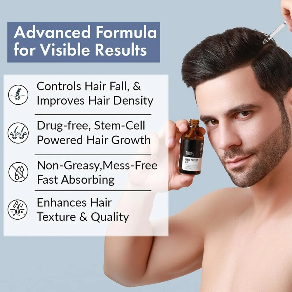 سرم رشد مو ThriveCo 2.0 برای رشد مو و کنترل ریزش مو | حاوی Redensyl + Anagain + Rosemary + Procapil + Capilia Longa | برای آقایان و بانوان | 30 میلی لیتر سرم رشد مو ThriveCo 2.0 برای رشد مو و کنترل ریزش مو | حاوی Redensyl + Anagain + Rosemary + Procapil + Capilia Longa | برای آقایان و بانوان | 30 میلی لیتر