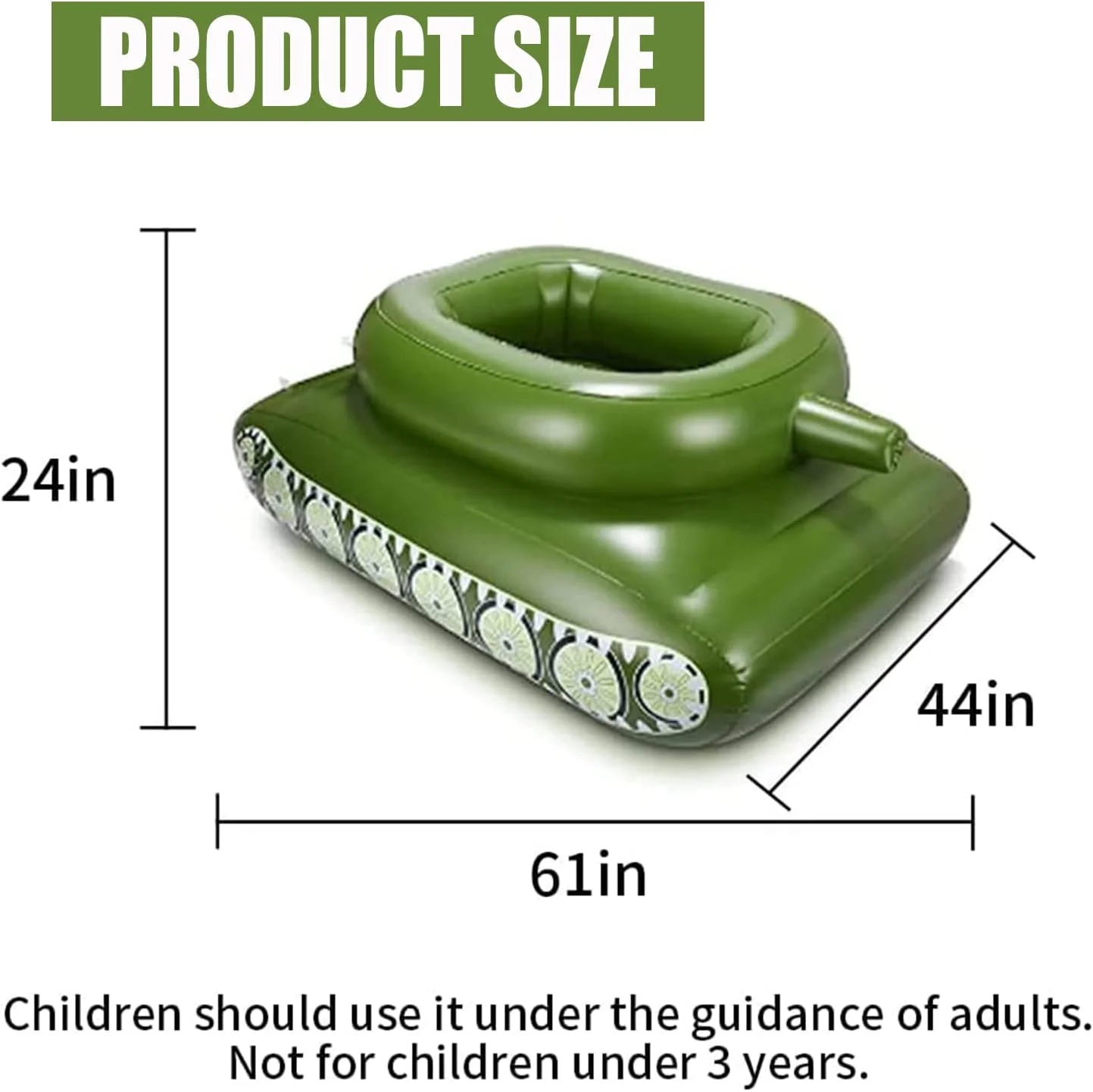 شناور بادی تانک TAPIT - شناور تانک استخر با توپ آبی اسباب بازی آبی در فضای باز با تفنگ آب پاش برای کودکان و بزرگسالان در مهمانی استخر تابستانی
