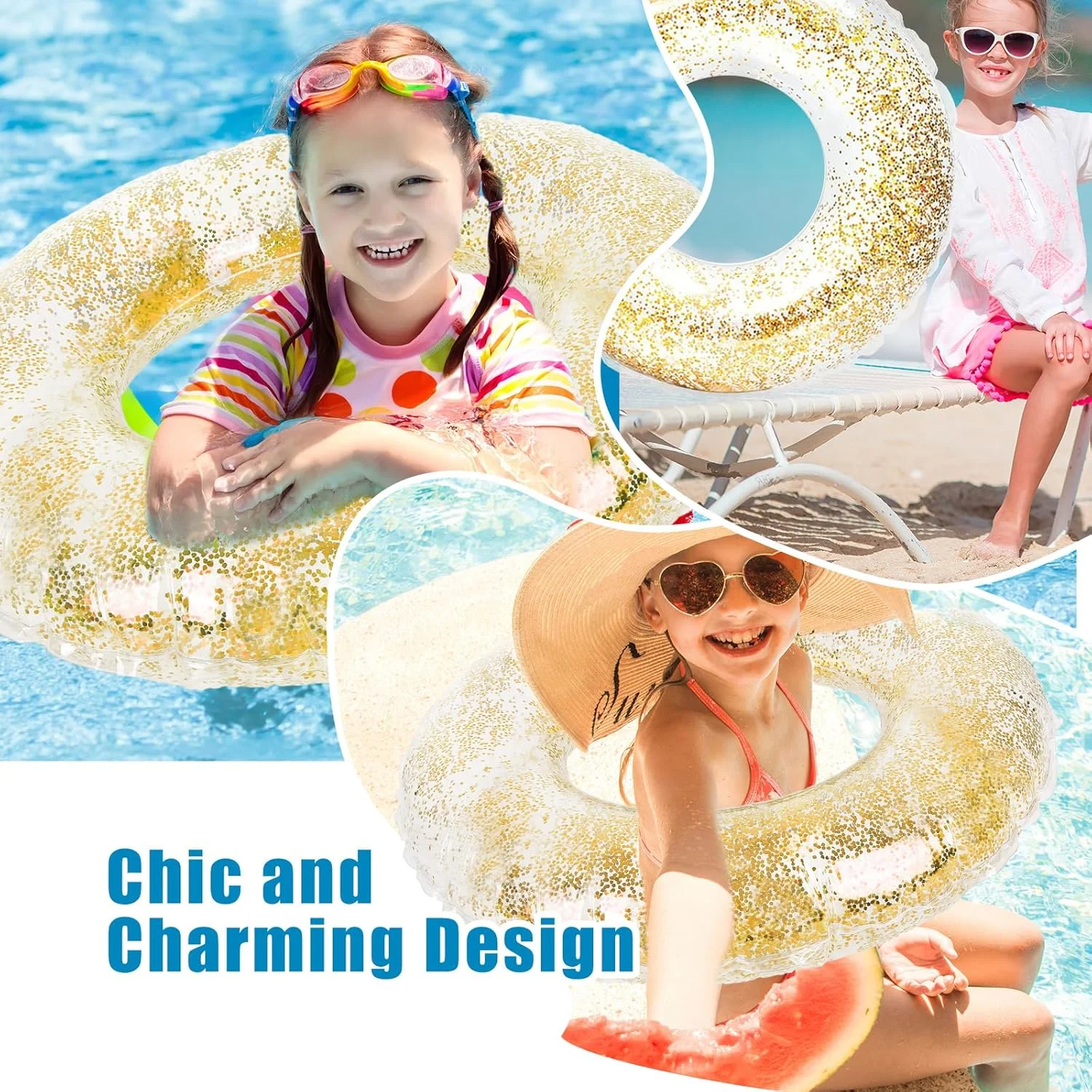 والاین 4 عدد اسباب بازی بادی شناور استخر، حلقه های شنا، تیوب استخر برای نوجوانان پسران دختران مهمانی ساحلی استخر شنا در فضای باز تابستانی والاین 4 عدد اسباب بازی بادی شناور استخر، حلقه های شنا، تیوب استخر برای نوجوانان پسران دختران مهمانی ساحلی استخر شنا در فضای باز تابستانی