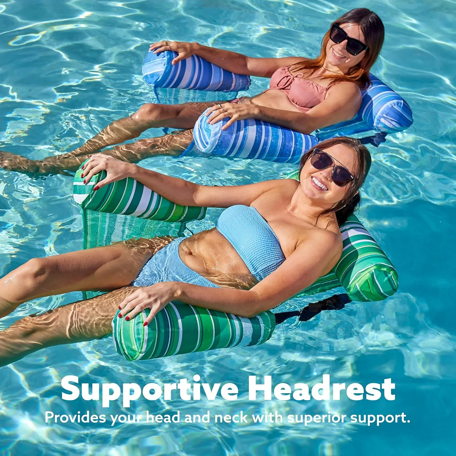 صندلی های بادی استخر سلوش، بسته 2 عددی صندلی های استراحت بادی استخر، صندلی شناور آبی برای تفریح آبی تابستانی در مهمانی استخر صندلی های بادی استخر سلوش، بسته 2 عددی صندلی های استراحت بادی استخر، صندلی شناور آبی برای تفریح آبی تابستانی در مهمانی استخر