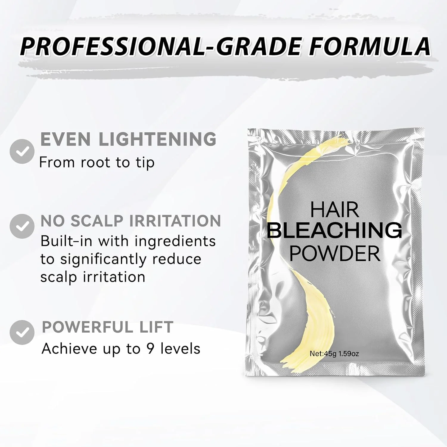 پودر دکلره مو، پودر روشن کننده حرفه ای مو تا 8 درجه، برای هایلایت و روشن کردن مو 45 گرم پودر دکلره مو، پودر روشن کننده حرفه ای مو تا 8 درجه، برای هایلایت و روشن کردن مو 45 گرم