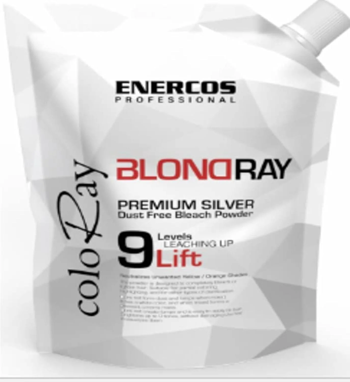 پودر دکلره نقره ای Enercos COLORAY BLEACH SILVER با قابلیت روشن کنندگی 9 پایه، 500 گرم پودر دکلره نقره ای Enercos COLORAY BLEACH SILVER با قابلیت روشن کنندگی 9 پایه، 500 گرم