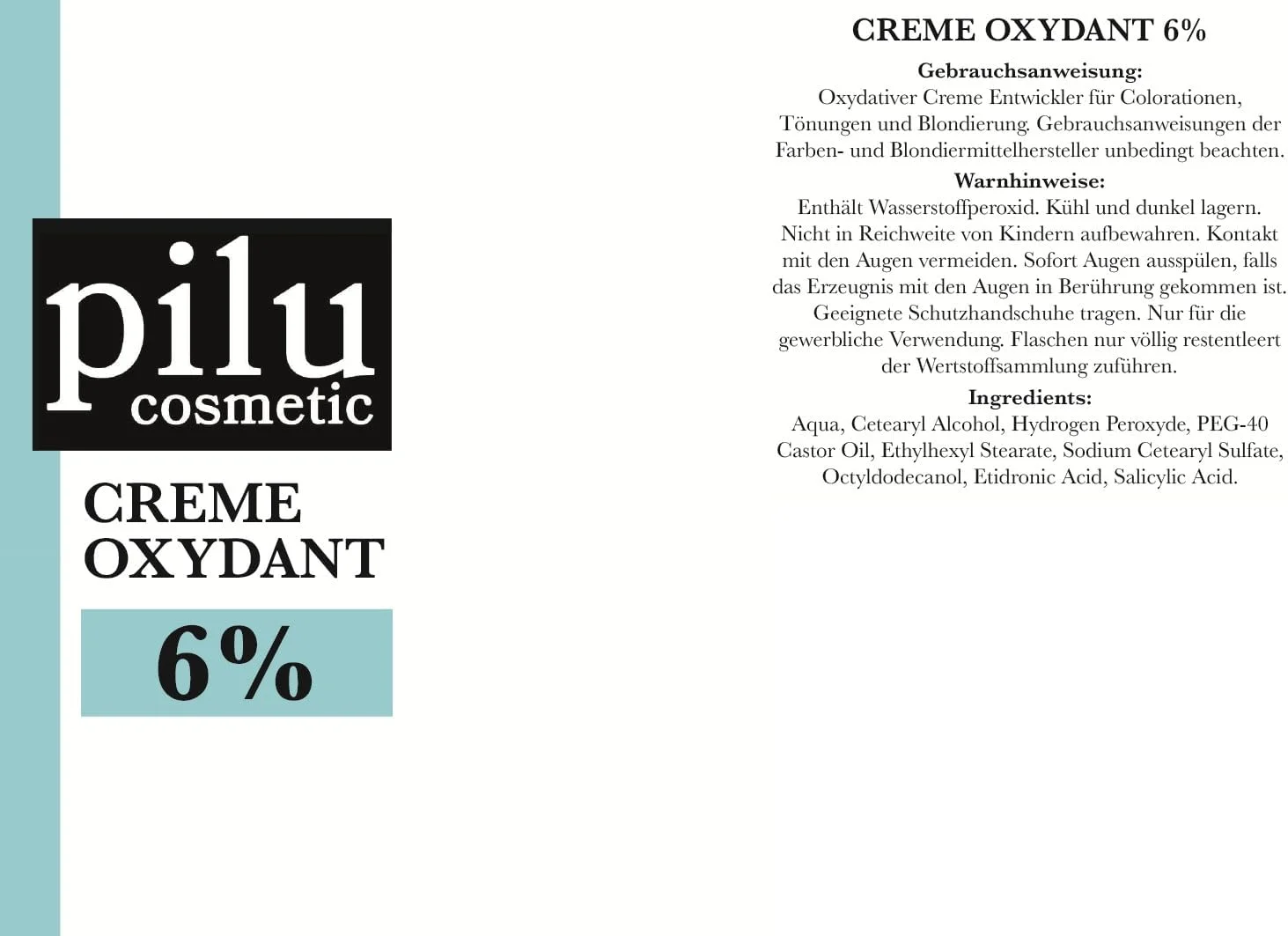 اکسیدان کرمی پیلو کازمتیک 5000 میلی لیتر 6%، پراکسید هیدروژن برای رنگ مو، دکلره و مات کردن اکسیدان کرمی پیلو کازمتیک 5000 میلی لیتر 6%، پراکسید هیدروژن برای رنگ مو، دکلره و مات کردن