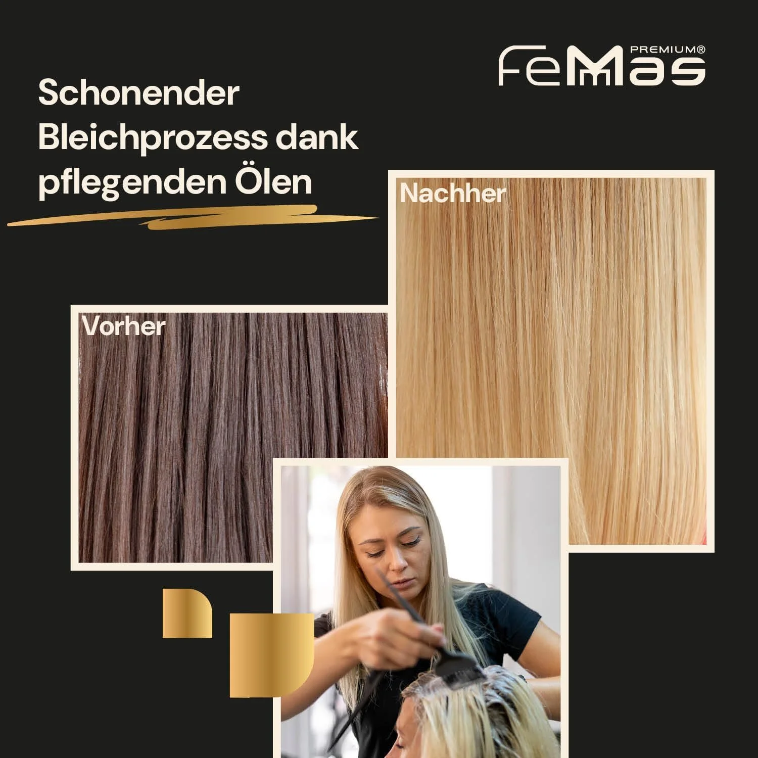 ست سفید کننده FemMas: پودر سفید کننده پریمیوم 100 گرمی و کرم اکسیدان 100 میلی لیتری | ست استارتر عالی برای موهای بلوند | برای روشن کردن مو تا 9 درجه در سطح کیفیت سالن (بلوند، 9%) ست سفید کننده FemMas: پودر سفید کننده پریمیوم 100 گرمی و کرم اکسیدان 100 میلی لیتری | ست استارتر عالی برای موهای بلوند | برای روشن کردن مو تا 9 درجه در سطح کیفیت سالن (بلوند، 9%)