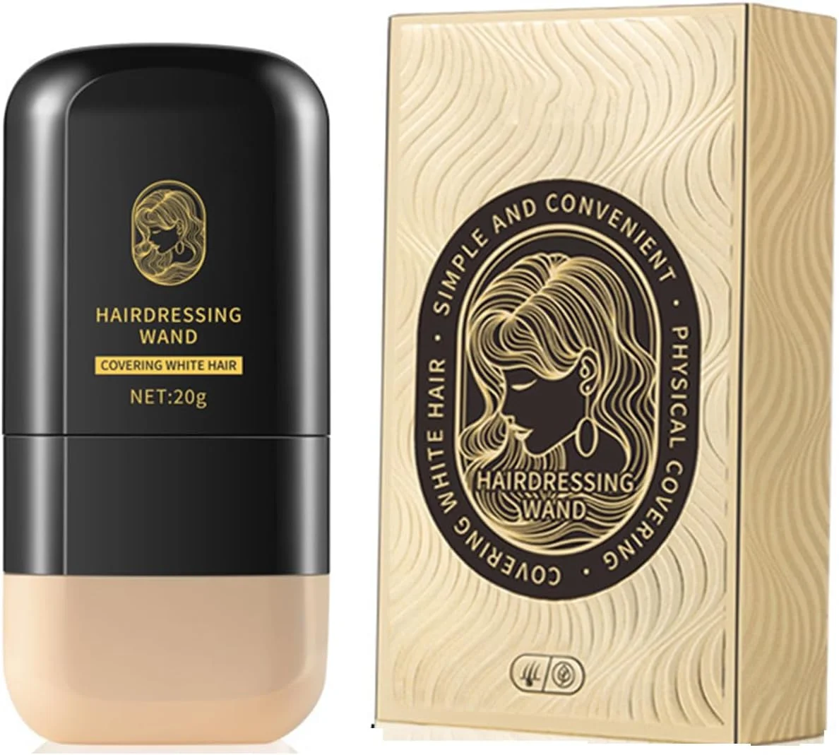 شانه رنگ موی موقت قابل حمل، استیک کانسیلر فوری برای موهای سفید، ضد آب و ضد تعریق، استیک رنگ موی فوری با شانه داخلی، 20 گرم شانه رنگ موی موقت قابل حمل، استیک کانسیلر فوری برای موهای سفید، ضد آب و ضد تعریق، استیک رنگ موی فوری با شانه داخلی، 20 گرم