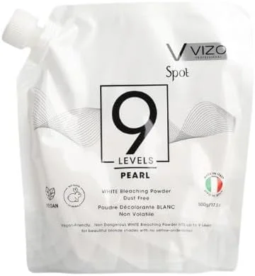 پودر دکلره مو مرواریدی بلوند، 500 گرم، فرمول حرفه ای بدون گرد و غبار، روشن کننده تا 9 درجه پودر دکلره مو مرواریدی بلوند، 500 گرم، فرمول حرفه ای بدون گرد و غبار، روشن کننده تا 9 درجه