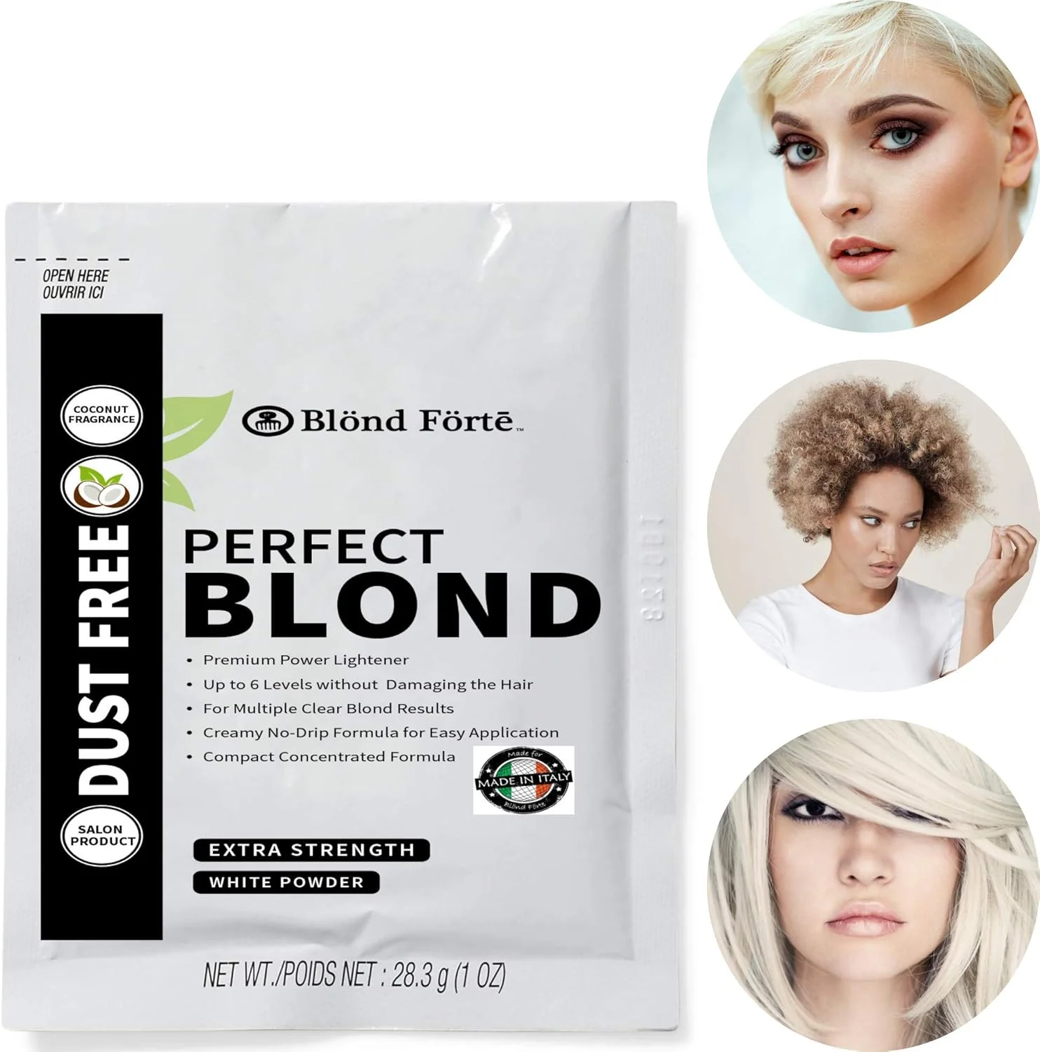 پودر دکلره مو بلوند فورته پرفکت بلوند، روشن کننده و رنگ مو برای موهای تیره، فرمول حرفه ای با قدرت فوق العاده (3 بسته 30 گرمی) - ساخت ایتالیا (پودر دکلره آبی) پودر دکلره مو بلوند فورته پرفکت بلوند، روشن کننده و رنگ مو برای موهای تیره، فرمول حرفه ای با قدرت فوق العاده (3 بسته 30 گرمی) - ساخت ایتالیا (پودر دکلره آبی)