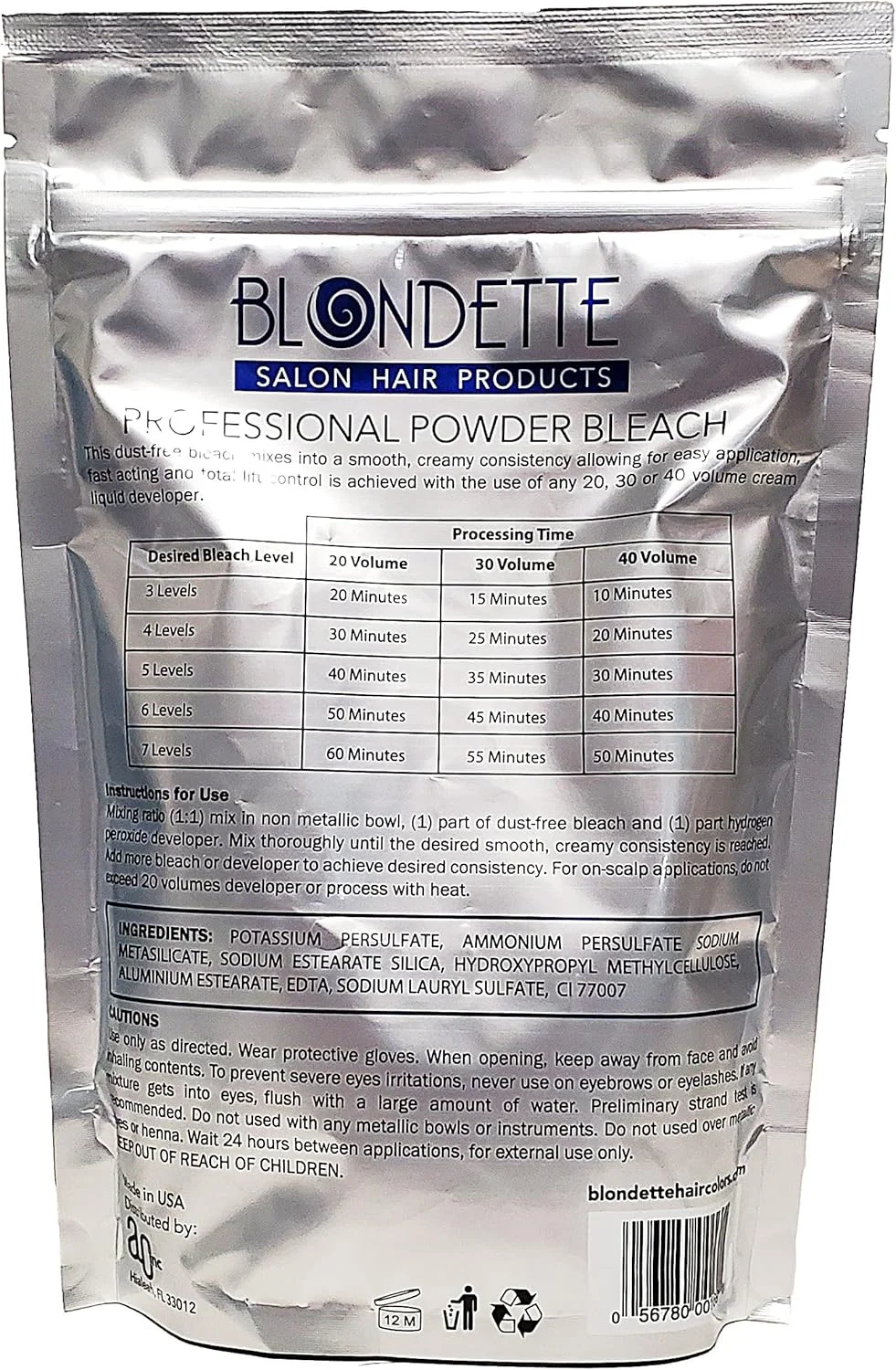 پودر دکلره بلوندت، پودر دکلره حرفه ای سالنی آبی بدون گرد و غبار 450 گرم پودر دکلره بلوندت، پودر دکلره حرفه ای سالنی آبی بدون گرد و غبار 450 گرم