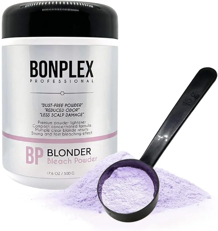 پودر دکلره بونپلکس بلوندر، نتایج بلوند شفاف چندگانه، بدون گرد و غبار، کاهش بو، آسیب کمتر به پوست سر، 500 گرم پودر دکلره بونپلکس بلوندر، نتایج بلوند شفاف چندگانه، بدون گرد و غبار، کاهش بو، آسیب کمتر به پوست سر، 500 گرم