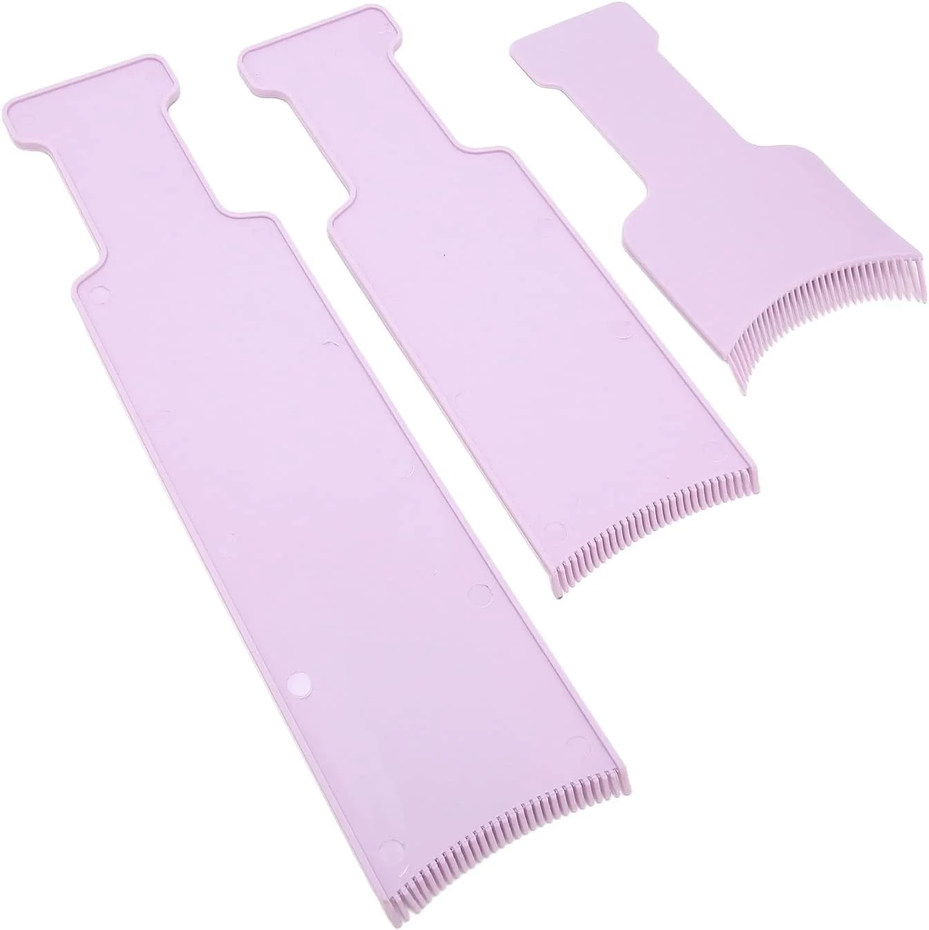 ست تخته هایلایت مو، ابزار حالت دهی 3 عددی برای رنگ کردن مو، مناسب آرایشگاه ها و آرایشگران (بنفش) ست تخته هایلایت مو، ابزار حالت دهی 3 عددی برای رنگ کردن مو، مناسب آرایشگاه ها و آرایشگران (بنفش)