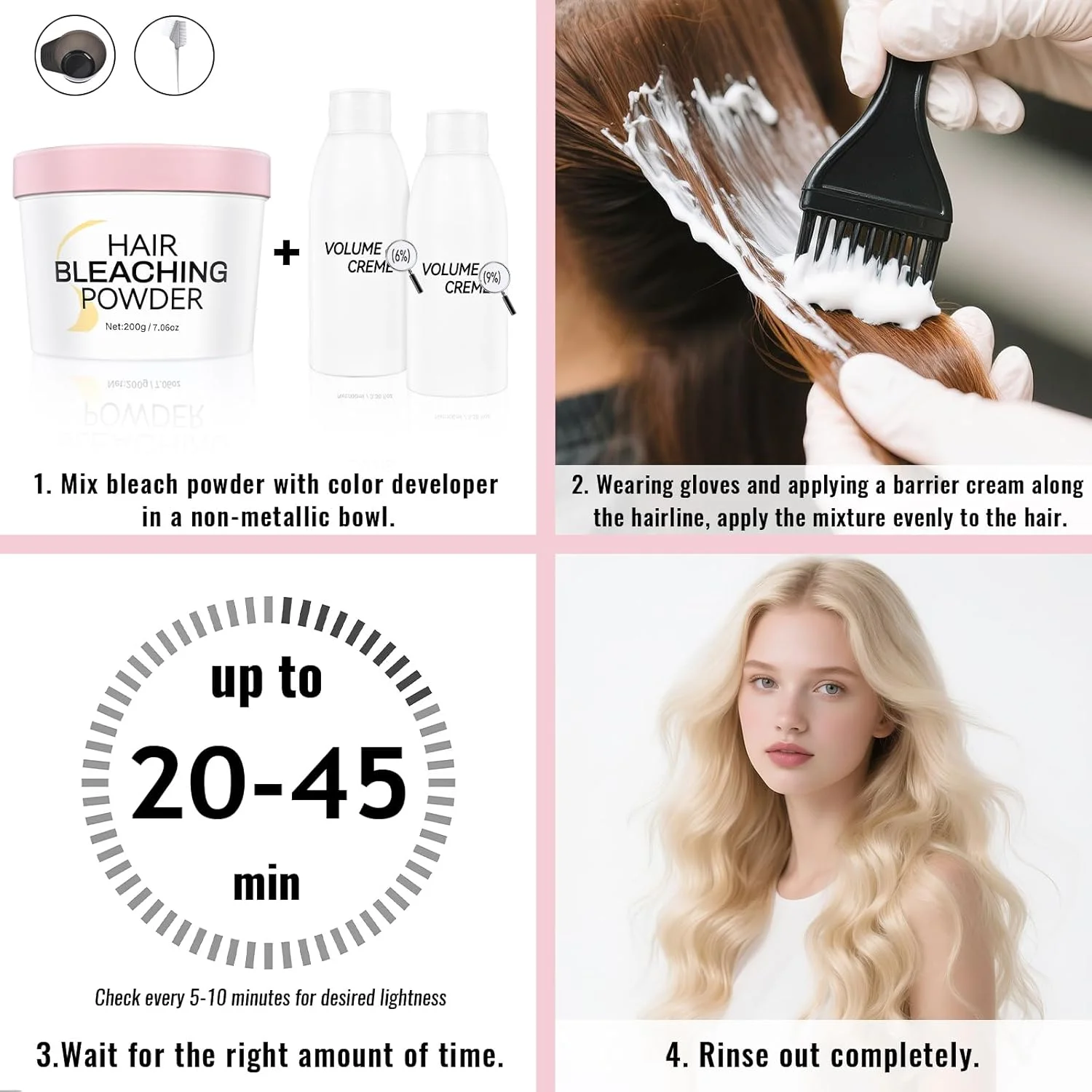 پودر دکلره مو 200 گرمی پودر دکلره مو 200 گرمی