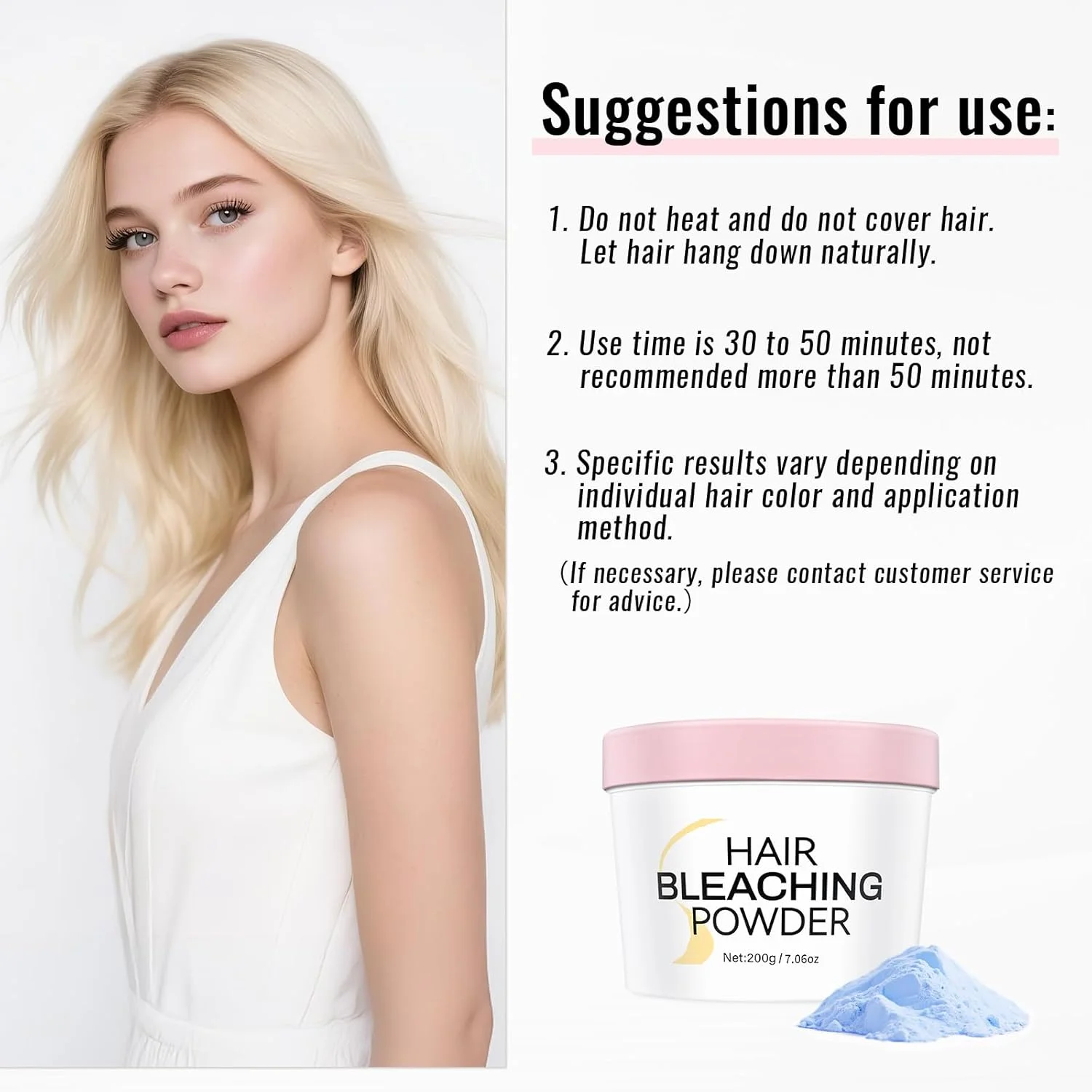 پودر دکلره مو 200 گرمی پودر دکلره مو 200 گرمی