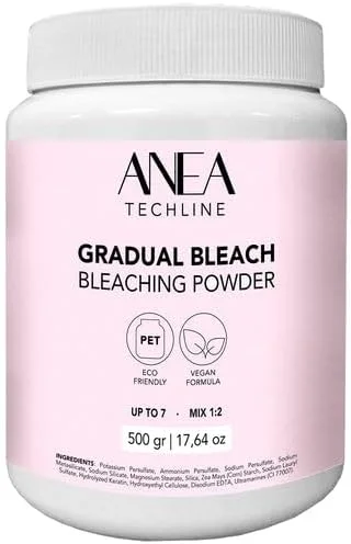 پودر دکلره تدریجی مو آبی آنیا 500 گرم پودر دکلره تدریجی مو آبی آنیا 500 گرم