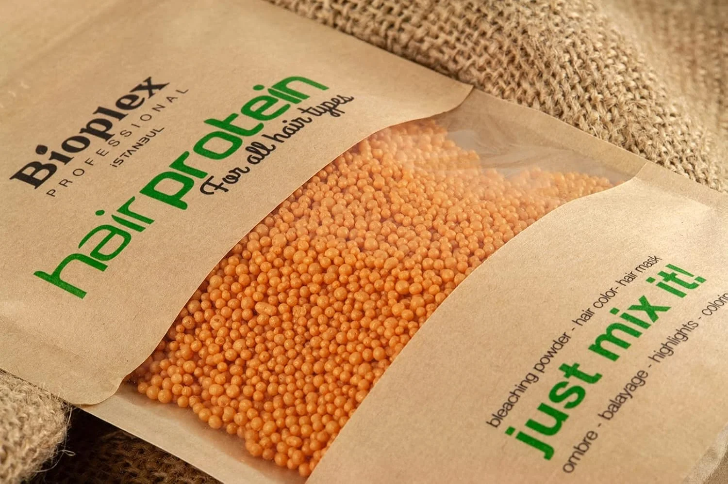 پروتئین مو بایوپلکس، بدون آسیب به مو برای دکلره و رنگ کردن - فرمول ضد شکستگی در توپ های پروتئینی طلایی کوچک معجزه آسا - ایجاد موهای بلوند زیبا پروتئین مو بایوپلکس، بدون آسیب به مو برای دکلره و رنگ کردن - فرمول ضد شکستگی در توپ های پروتئینی طلایی کوچک معجزه آسا - ایجاد موهای بلوند زیبا