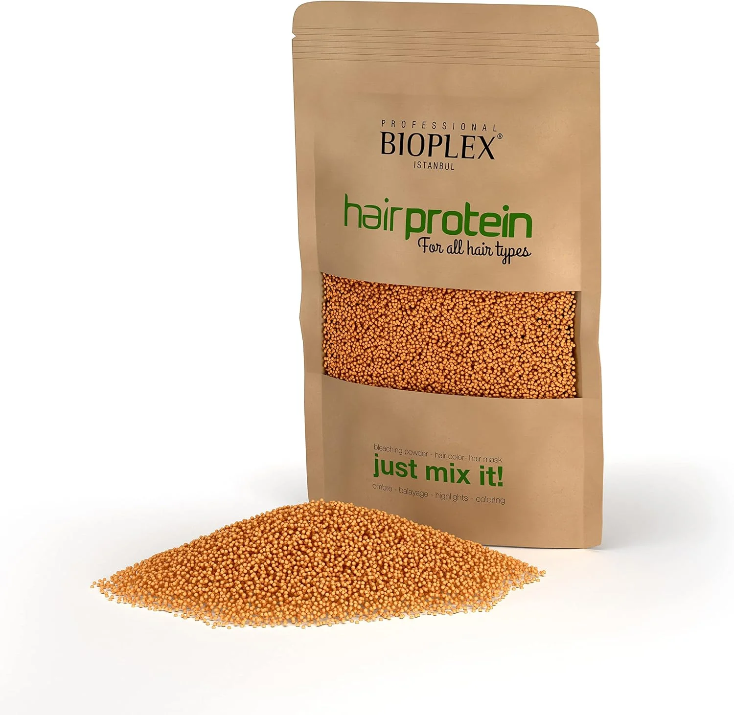 پروتئین مو بایوپلکس، بدون آسیب به مو برای دکلره و رنگ کردن - فرمول ضد شکستگی در توپ های پروتئینی طلایی کوچک معجزه آسا - ایجاد موهای بلوند زیبا پروتئین مو بایوپلکس، بدون آسیب به مو برای دکلره و رنگ کردن - فرمول ضد شکستگی در توپ های پروتئینی طلایی کوچک معجزه آسا - ایجاد موهای بلوند زیبا