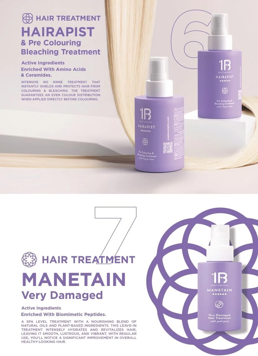 محافظ مو قبل از رنگ و دکلره 1B Hairapist – محافظت کننده قوی بدون نیاز به آبکشی حاوی آمینو اسیدها و سرامیدها – محافظت، نرمی و رنگ یکنواخت – 100 میلی لیتر محافظ مو قبل از رنگ و دکلره 1B Hairapist – محافظت کننده قوی بدون نیاز به آبکشی حاوی آمینو اسیدها و سرامیدها – محافظت، نرمی و رنگ یکنواخت – 100 میلی لیتر