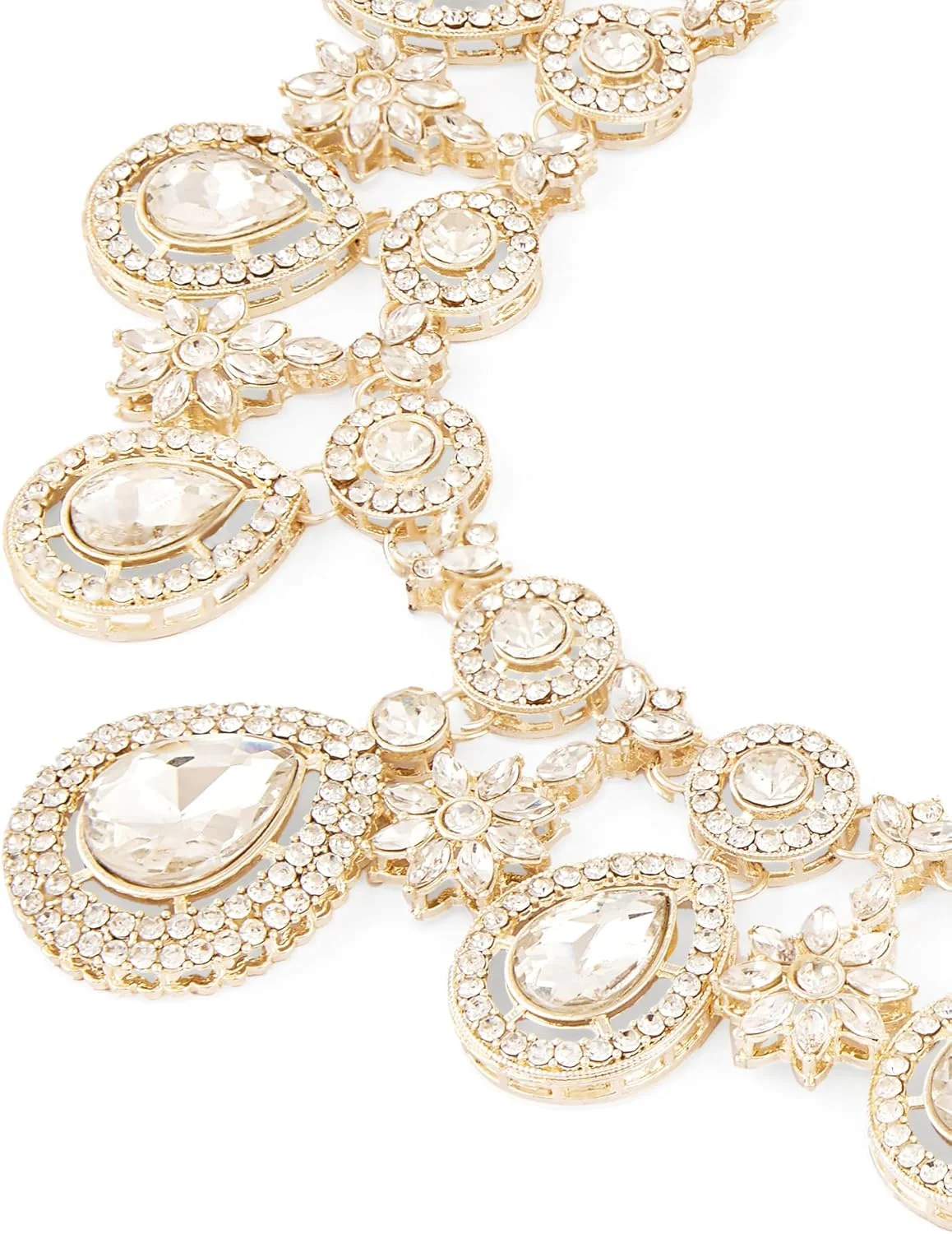 زیوری پرلز ست گردنبند، گوشواره و مانگ تیکا زنانه با سنگ های درخشان و الماس اتریشی با روکش طلایی - ZPFK18216 زیوری پرلز ست گردنبند، گوشواره و مانگ تیکا زنانه با سنگ های درخشان و الماس اتریشی با روکش طلایی - ZPFK18216