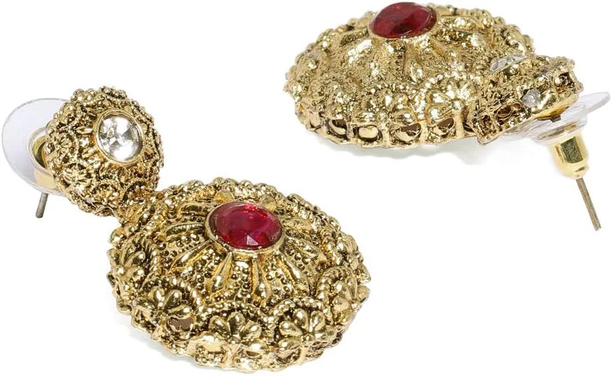 ست گردنبند بلند چند لایه طلایی عتیقه ZAVERI PEARLS مدل ZPFK9325 مخصوص بانوان ست گردنبند بلند چند لایه طلایی عتیقه ZAVERI PEARLS مدل ZPFK9325 مخصوص بانوان