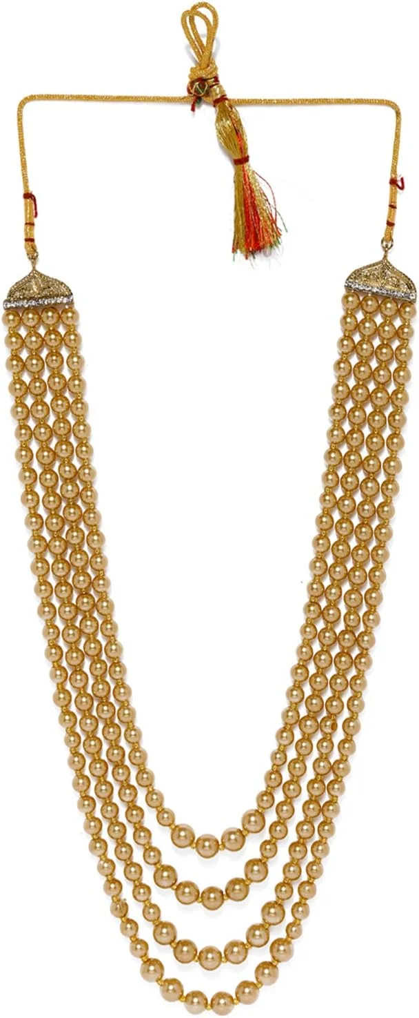 ست جواهرات زنانه ZAVERI PEARLS (طلایی) (ZPFK8696)