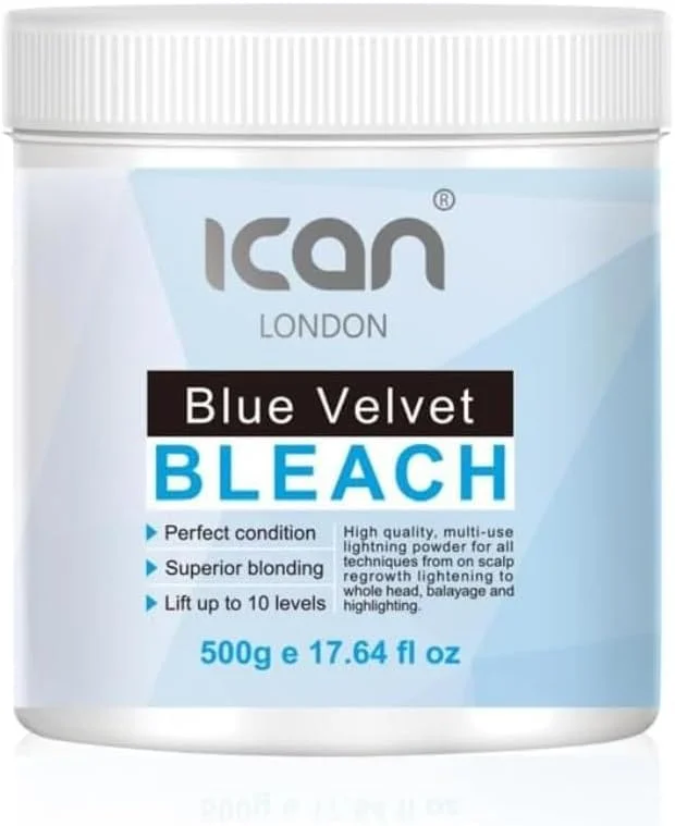 پودر دکلره مو آبی ولوت آیسان لندن، بدون غبار، 500 گرم