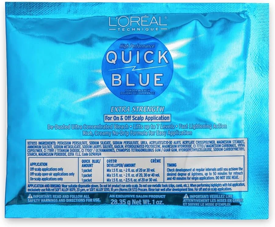 پودر دکلره قوی لورآل تکنیک کوئیک بلو | پودر دکلره حرفه ای مو | فرمولاسیون بدون چکه | عملکرد روشن کنندگی فوق العاده قوی تا 7 درجه | تک نفره | 1 اونس پودر دکلره قوی لورآل تکنیک کوئیک بلو | پودر دکلره حرفه ای مو | فرمولاسیون بدون چکه | عملکرد روشن کنندگی فوق العاده قوی تا 7 درجه | تک نفره | 1 اونس