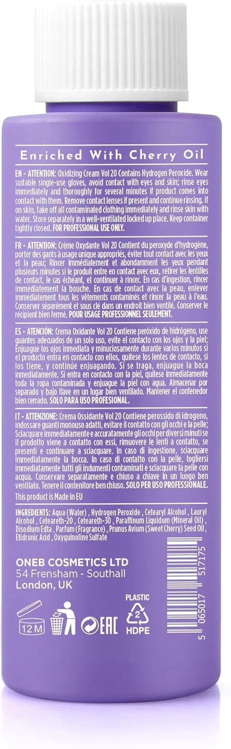 کرم اکسیدان ۱B ولوم ۲۰ (۶%) – ۱۵۰ میلی لیتر | حاوی روغن گیلاس | برای رنگ موی ترز تون | پوشش کامل موهای سفید، درخشندگی و رنگ ماندگار | فعال کننده کرمی برای موهای سالم و شاداب کرم اکسیدان ۱B ولوم ۲۰ (۶%) – ۱۵۰ میلی لیتر | حاوی روغن گیلاس | برای رنگ موی ترز تون | پوشش کامل موهای سفید، درخشندگی و رنگ ماندگار | فعال کننده کرمی برای موهای سالم و شاداب