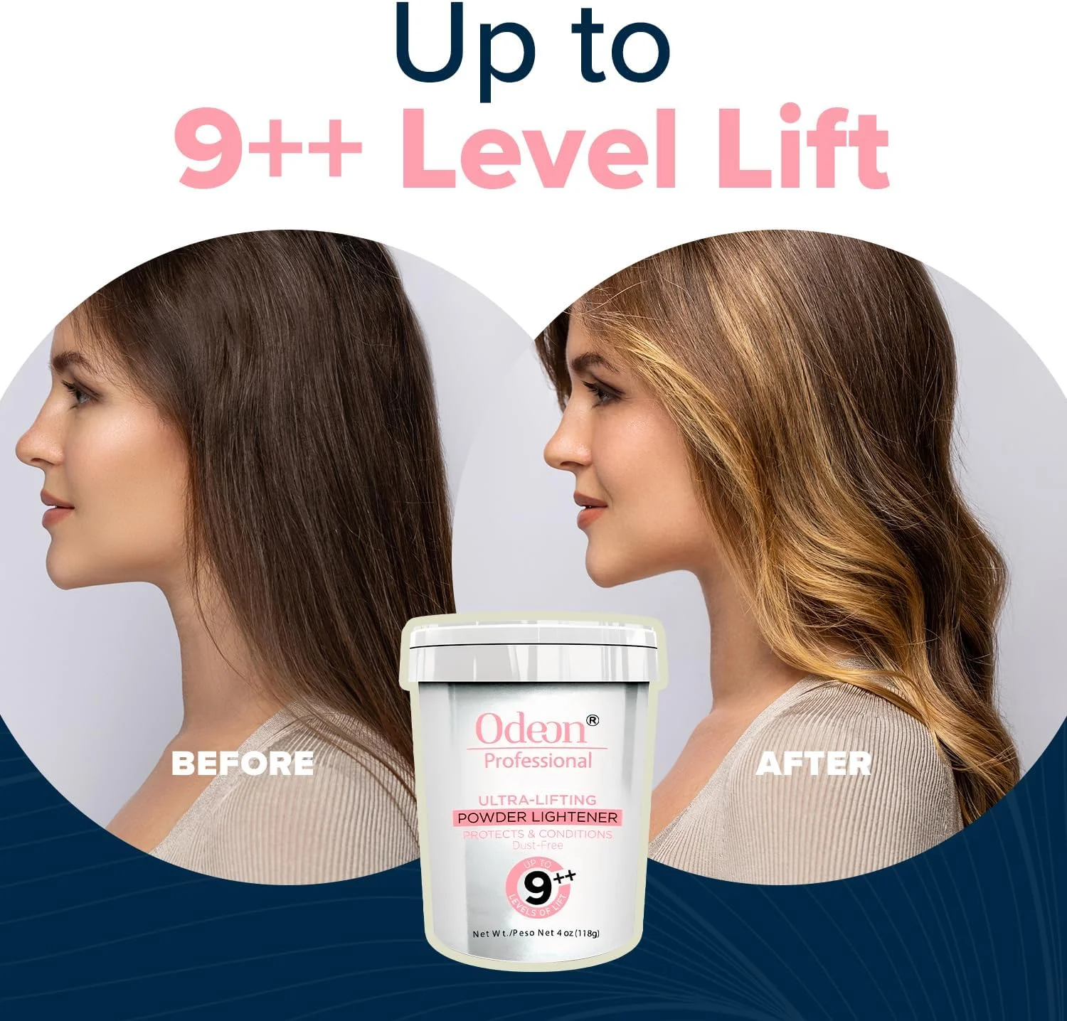 پودر دکلره فوق العاده قوی اودئون پروفشنال، روشن کننده مو تا 9+ درجه برای بالیاژ، لایت و دکلره کامل، 113 گرم پودر دکلره فوق العاده قوی اودئون پروفشنال، روشن کننده مو تا 9+ درجه برای بالیاژ، لایت و دکلره کامل، 113 گرم