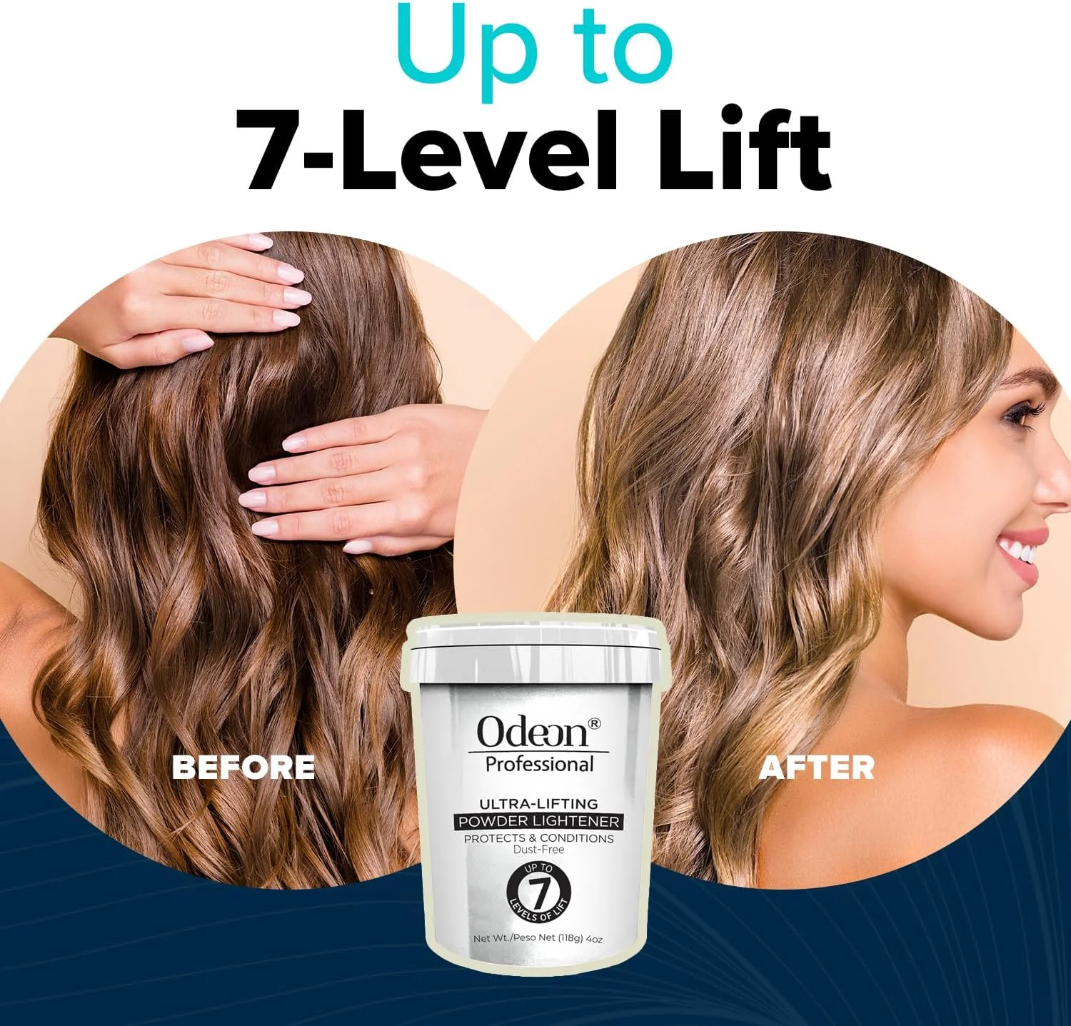 پودر سفید کننده فوق العاده قوی اودئون پروفشنال، پودر دکلره مو تا 7 درجه، پودر سفید کننده چند منظوره برای مو، ایده آل برای بالیاژ، لایت و دکلره کامل، 113 گرم پودر سفید کننده فوق العاده قوی اودئون پروفشنال، پودر دکلره مو تا 7 درجه، پودر سفید کننده چند منظوره برای مو، ایده آل برای بالیاژ، لایت و دکلره کامل، 113 گرم