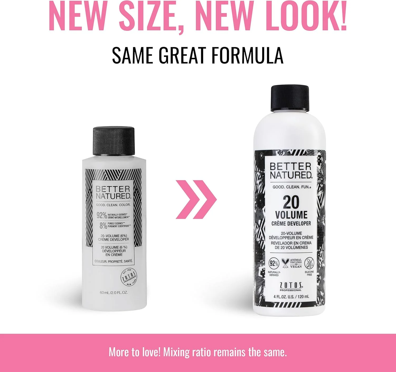 اکسیدان مو کرمی ملایم 20 حجمی Better Natured | برای رنگ کردن حرفه ای مو در سالن | روشن کننده و پوشش دهنده موهای سفید | رنگ ماندگار | 118 میلی لیتر