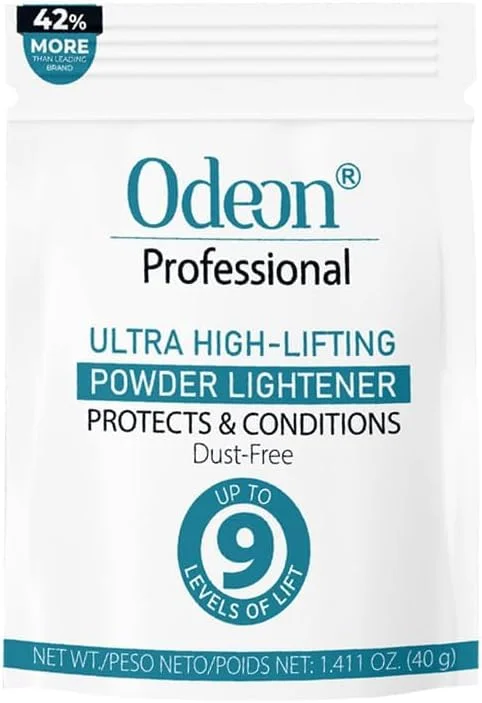 پودر روشن کننده فوق العاده قوی اودئون پروفشنال - روشن کننده مو تا 9 درجه | فرمول بدون گرد و غبار برای بالیاژ، هایلایت و دکلره کامل - سایز تریال