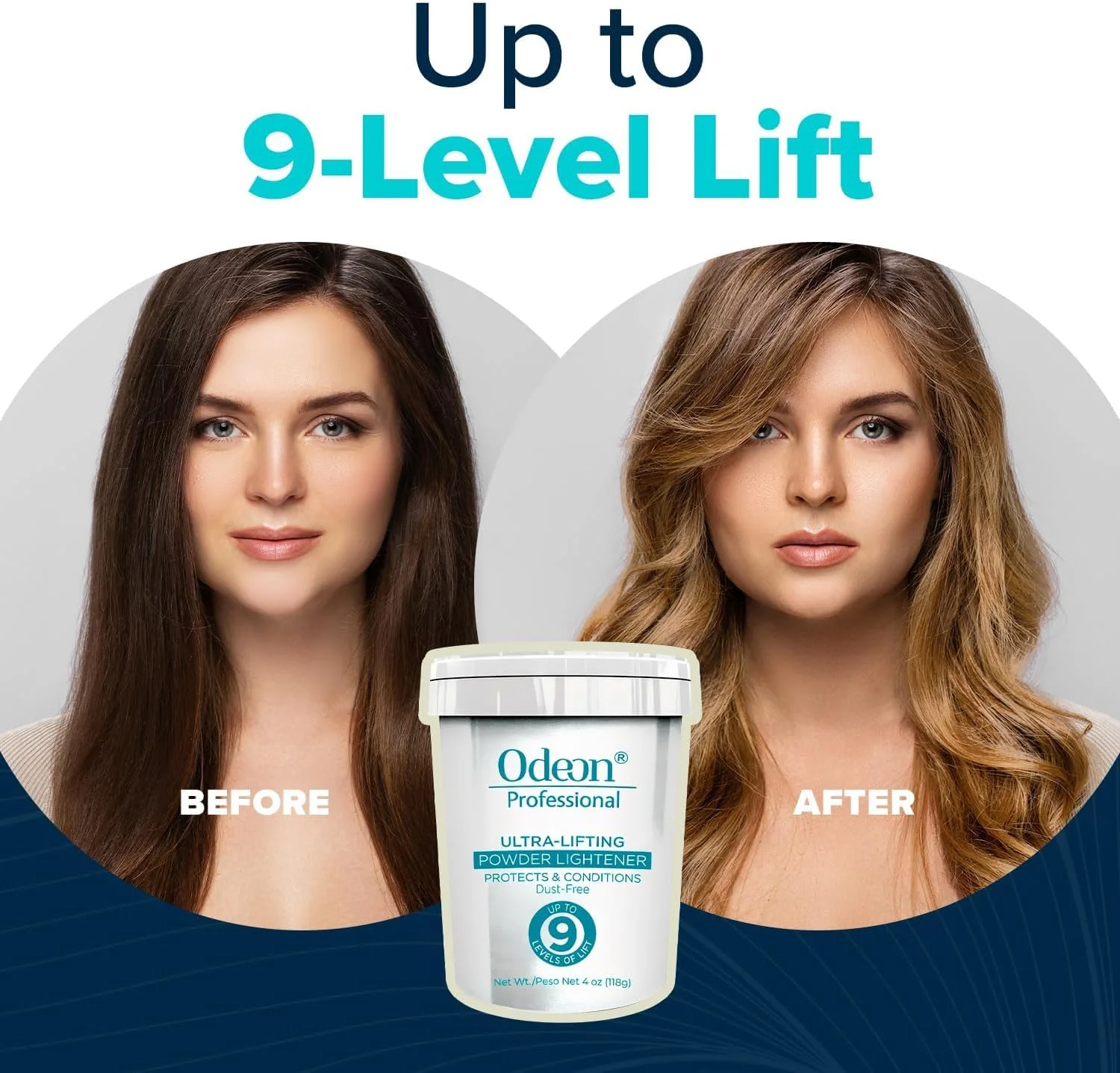 پودر روشن کننده فوق العاده قوی اودئون پروفشنال - روشن کننده مو تا 9 درجه | فرمول بدون گرد و غبار برای بالیاژ، هایلایت و دکلره کامل - سایز تریال پودر روشن کننده فوق العاده قوی اودئون پروفشنال - روشن کننده مو تا 9 درجه | فرمول بدون گرد و غبار برای بالیاژ، هایلایت و دکلره کامل - سایز تریال