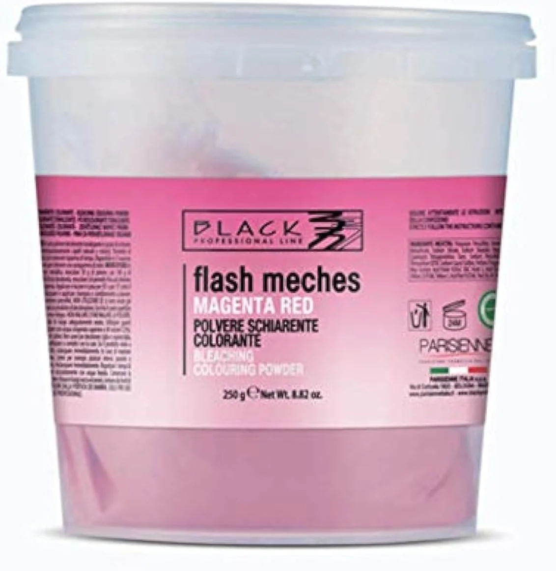 پودر دکلره رنگساژ مش فلاش 250 گرمی قرمز ماژنتا - بلک پروفشنال لاین